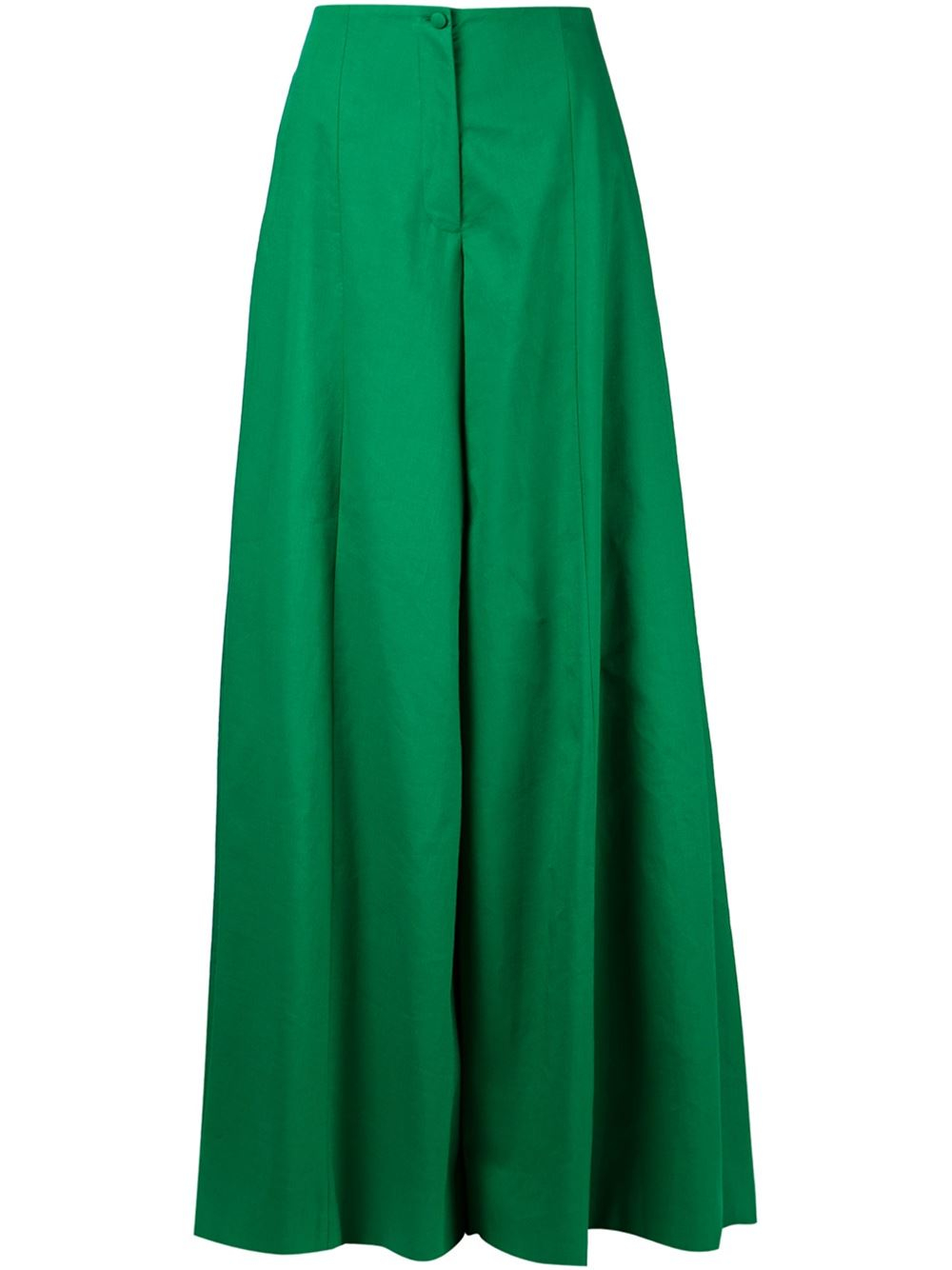 green wide leg corduroy trousers