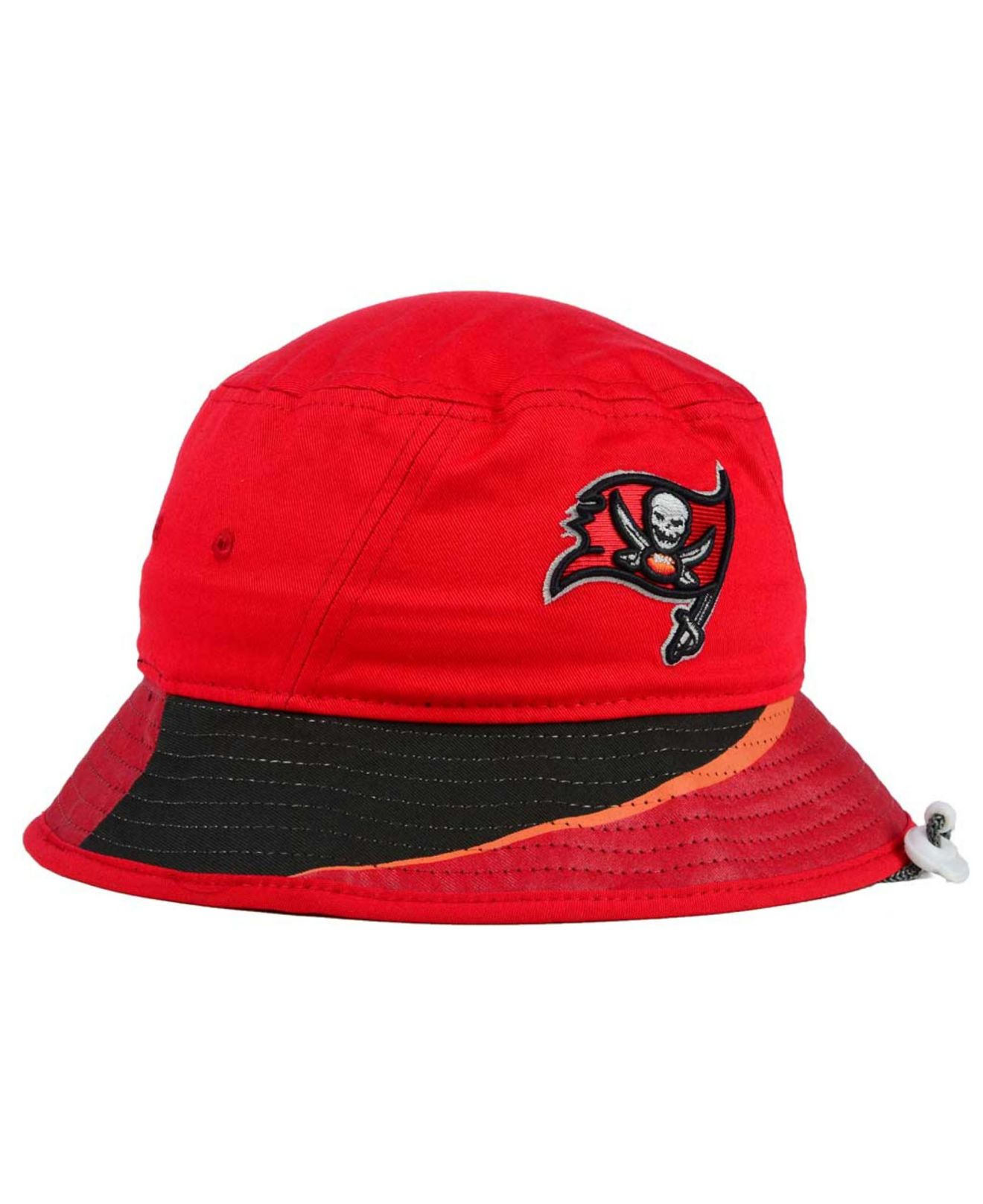 KTZ Cotton Tampa Bay Buccaneers Team Stripe Bucket Hat in Red for Men - Lyst