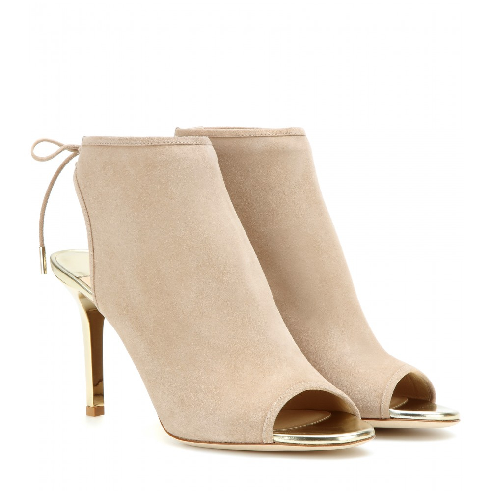 jimmy choo open toe booties
