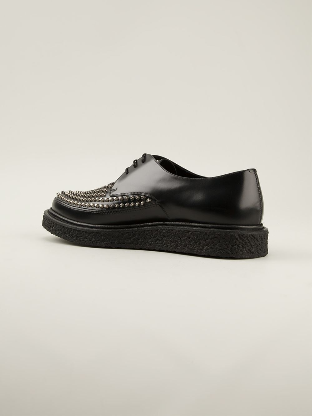 Saint Laurent Studded Creepers in Black for Men | Lyst