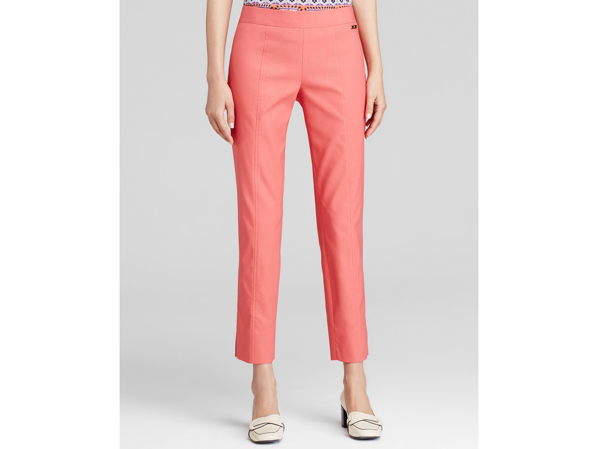 Tory burch Callie Ankle Pants in Pink | Lyst