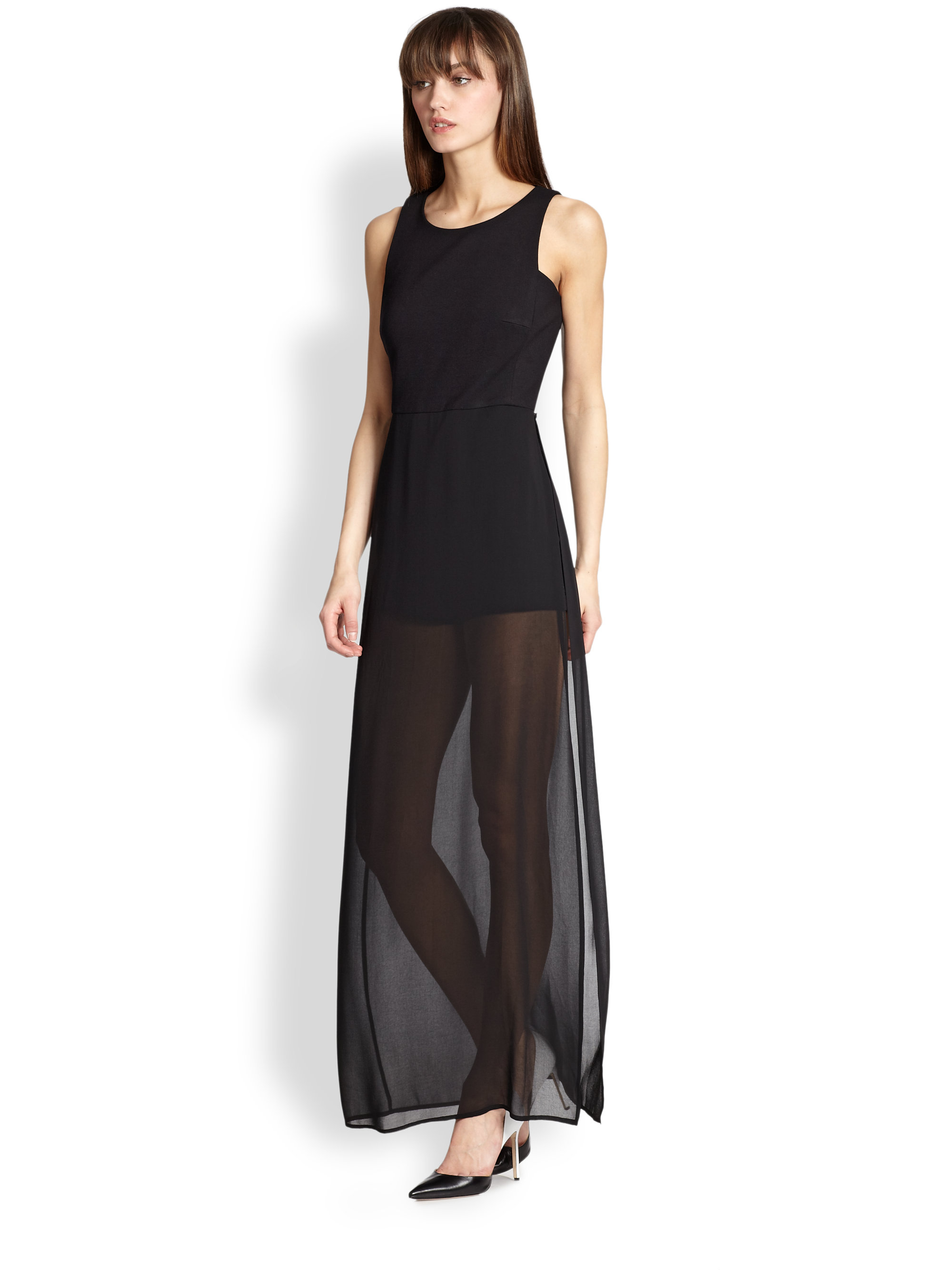 bcbg black maxi dress