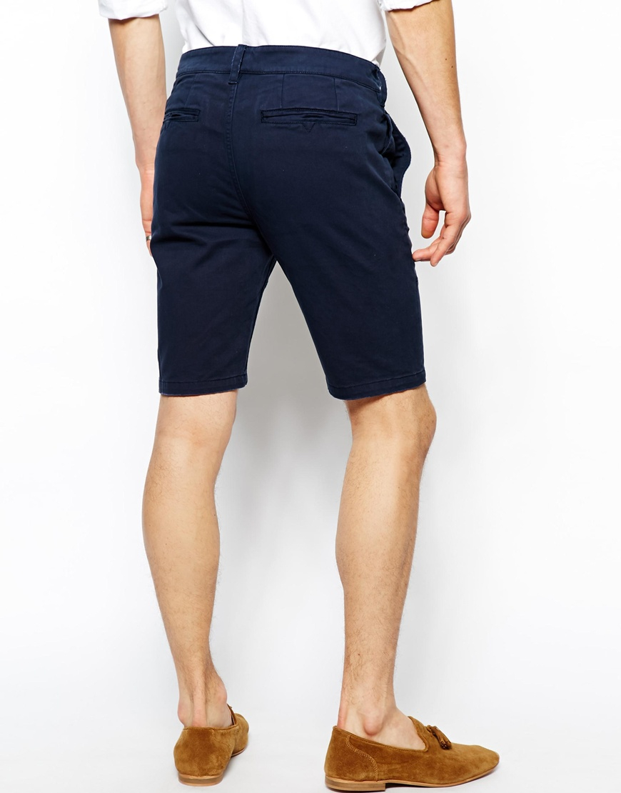 navy blue chino shorts