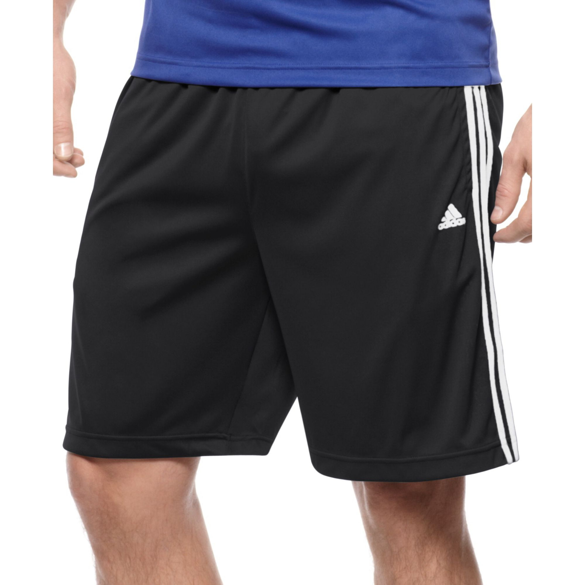 Adidas Essentials Climalite Shorts in White for Men (Black/White) | Lyst