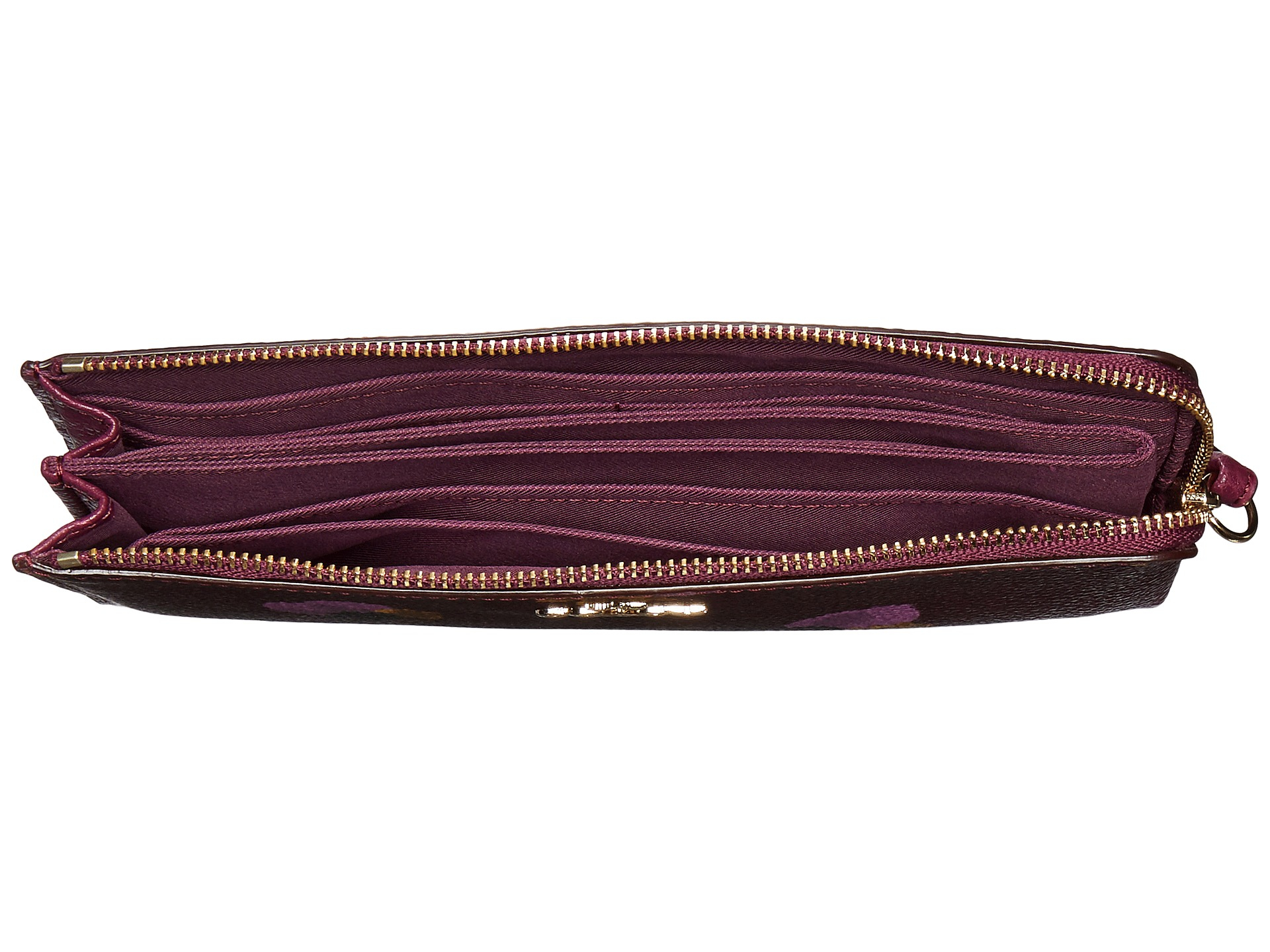 COACH Zip Wallet in Purple Lyst