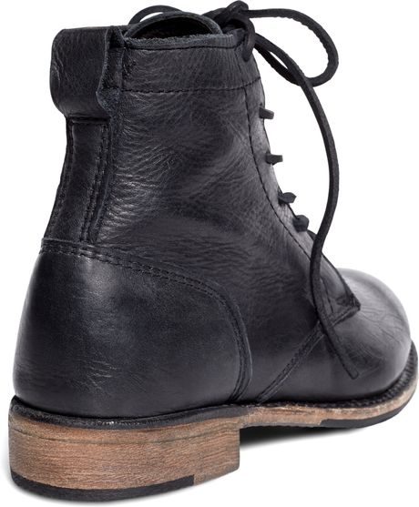 Brooks Brothers Vintage Shoe Company Short Leather Lace-up Boots in ...