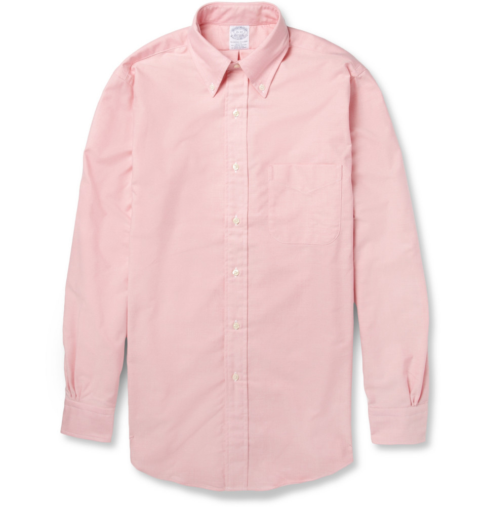 Lyst Brooks Brothers ButtonDown Collar Cotton Oxford Shirt in Pink