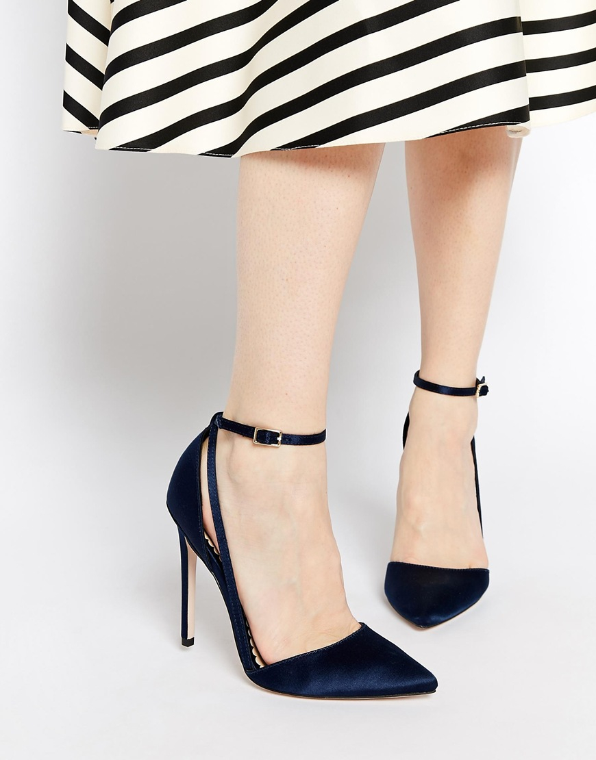 navy heels asos