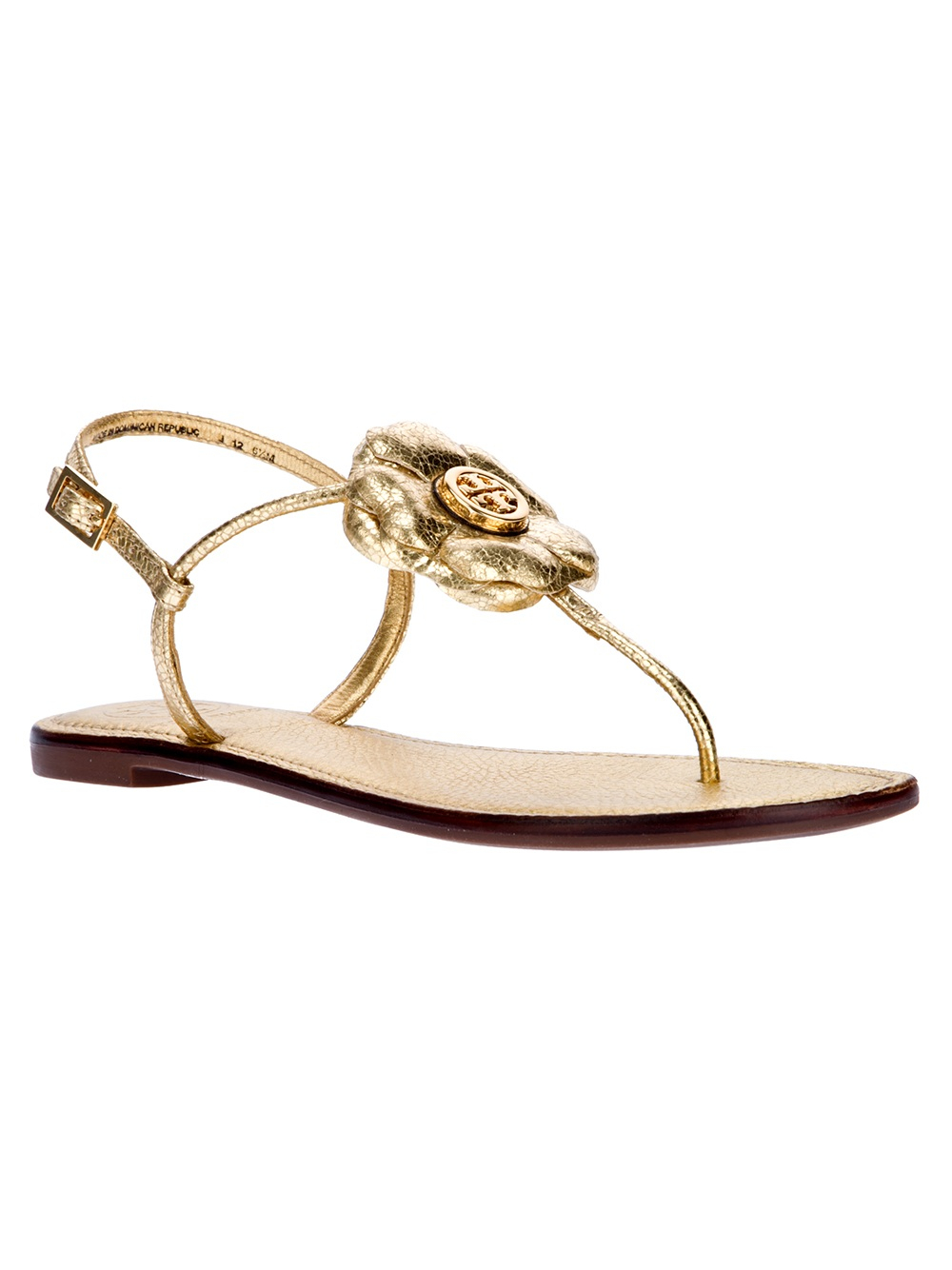 tory burch flower flip flops
