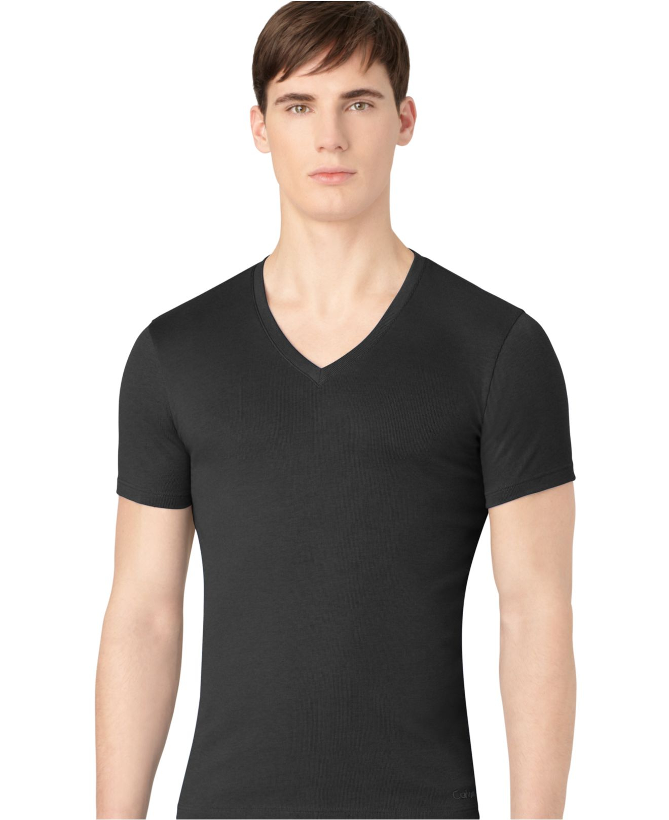 calvin klein slim fit v neck t shirts men slim fit