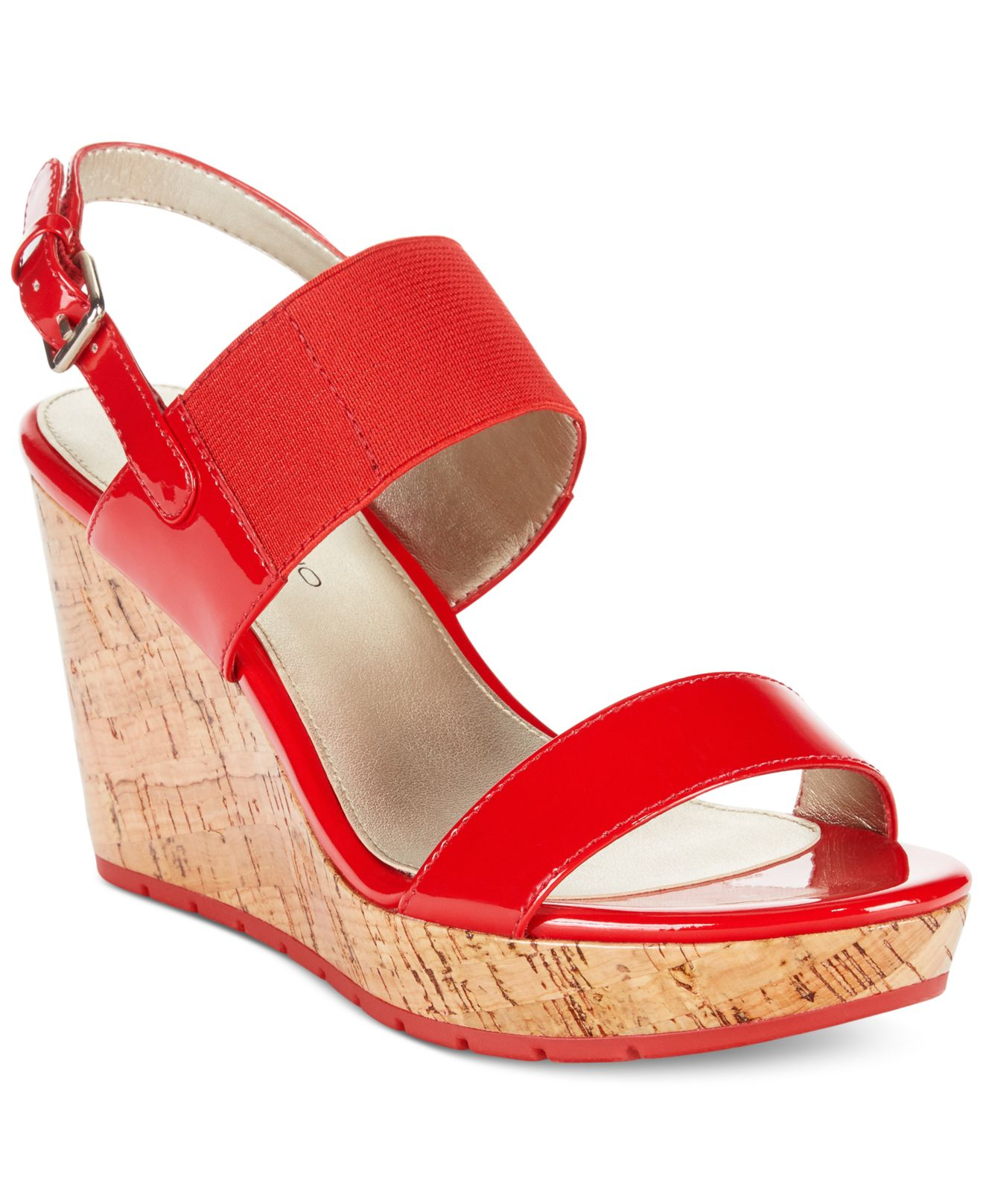 bandolino red sandals
