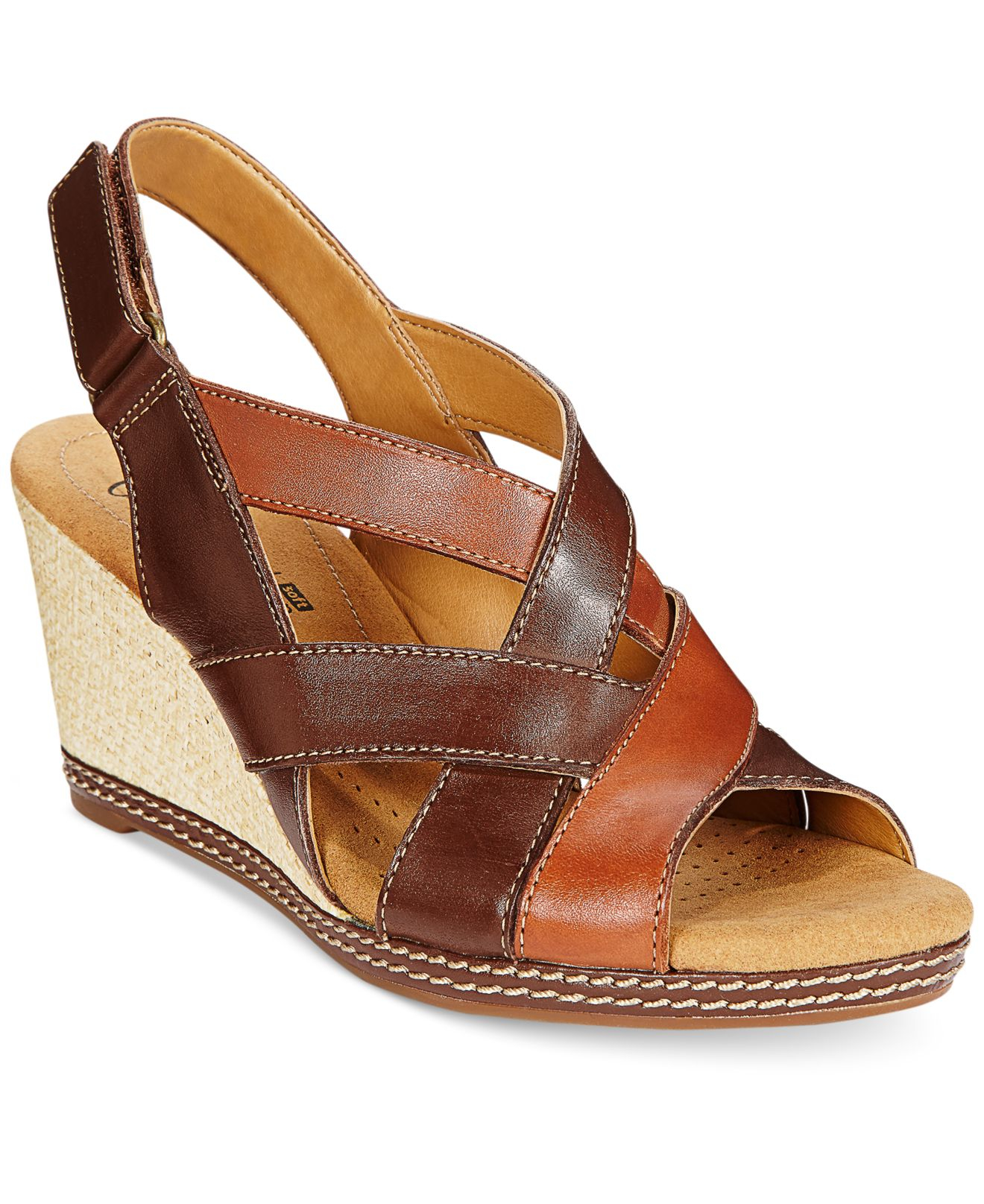 coral sandals clarks collection s helio coral wedge sandals in coral sandals clarks collection s helio coral wedge sandals in