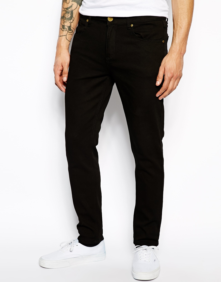 Criminal damage Super Skinny Jeans In Black in Black for Men | Lyst