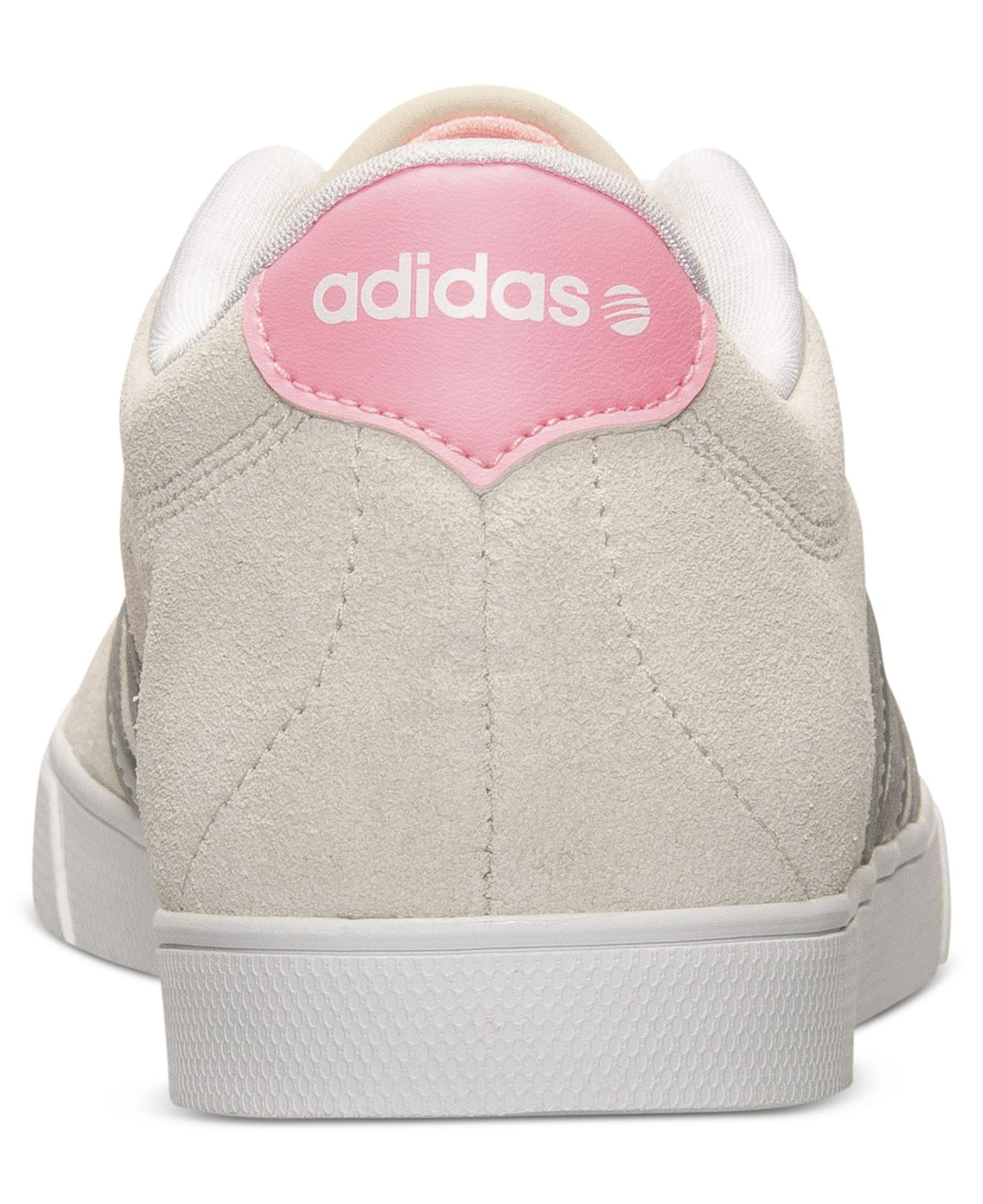 adidas court set leather ladies trainers white