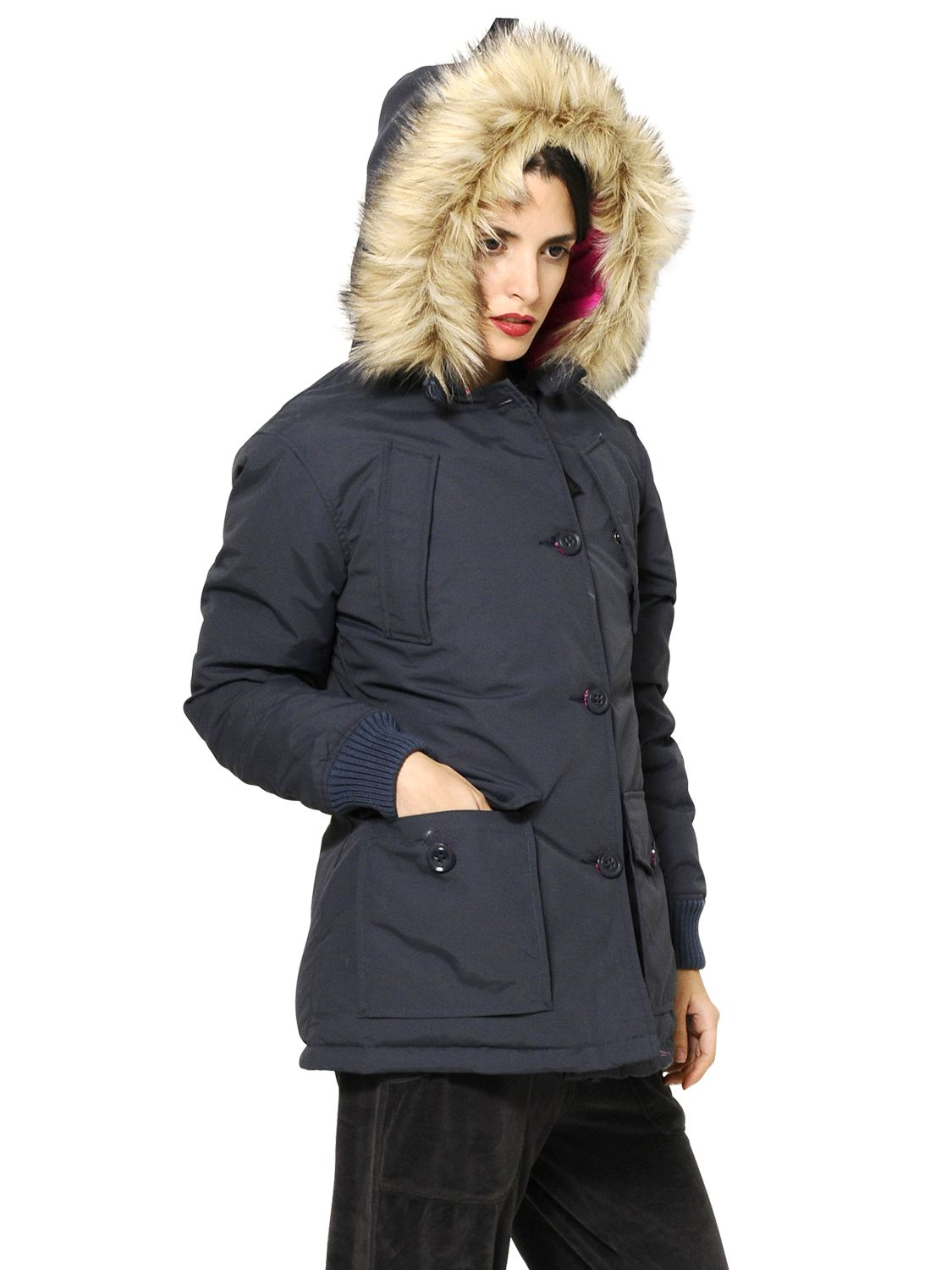 superdry fur hood coat