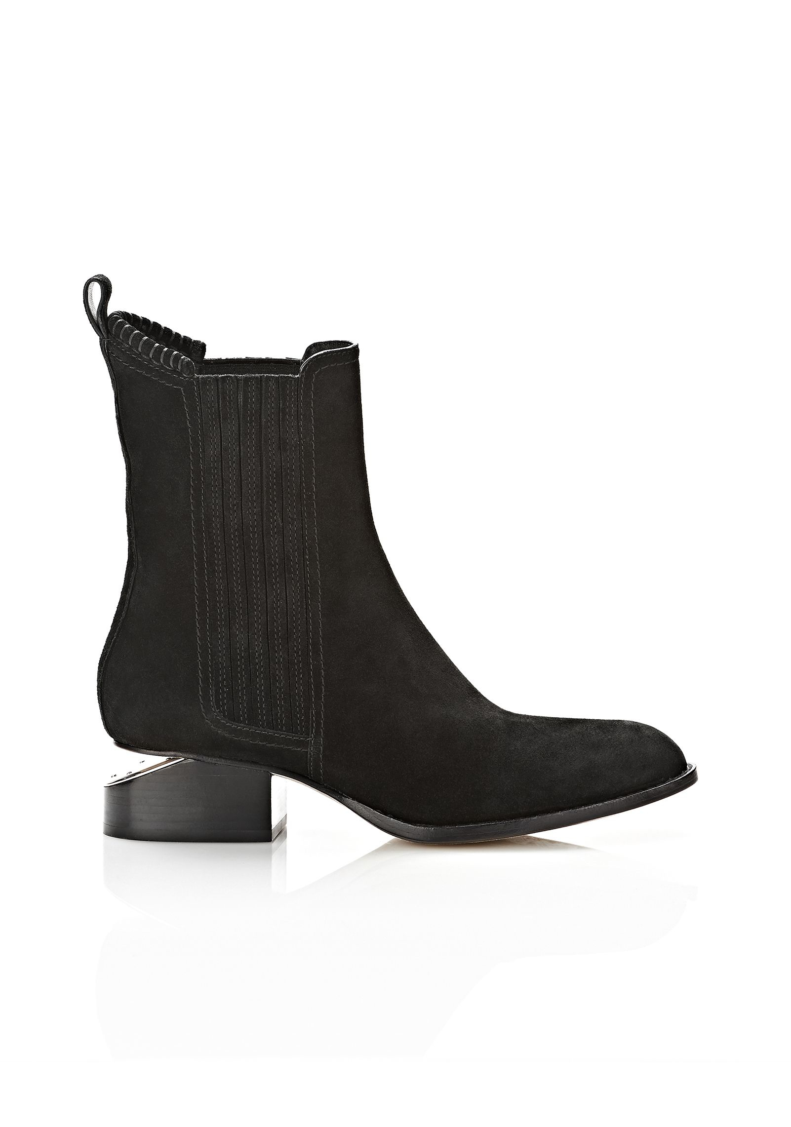 wang boots wang anouck suede silver cutout ankle boots in wang boots wang anouck suede silver cutout ankle boots in