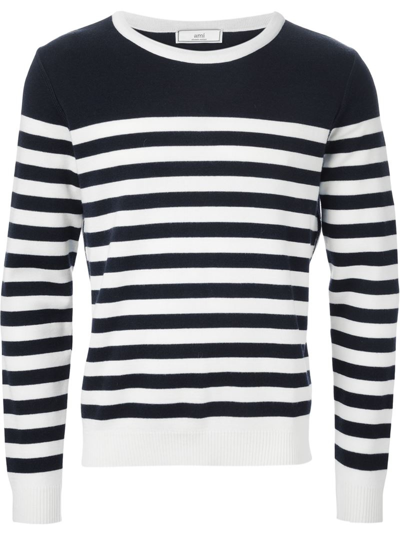 blue striped sweater mens