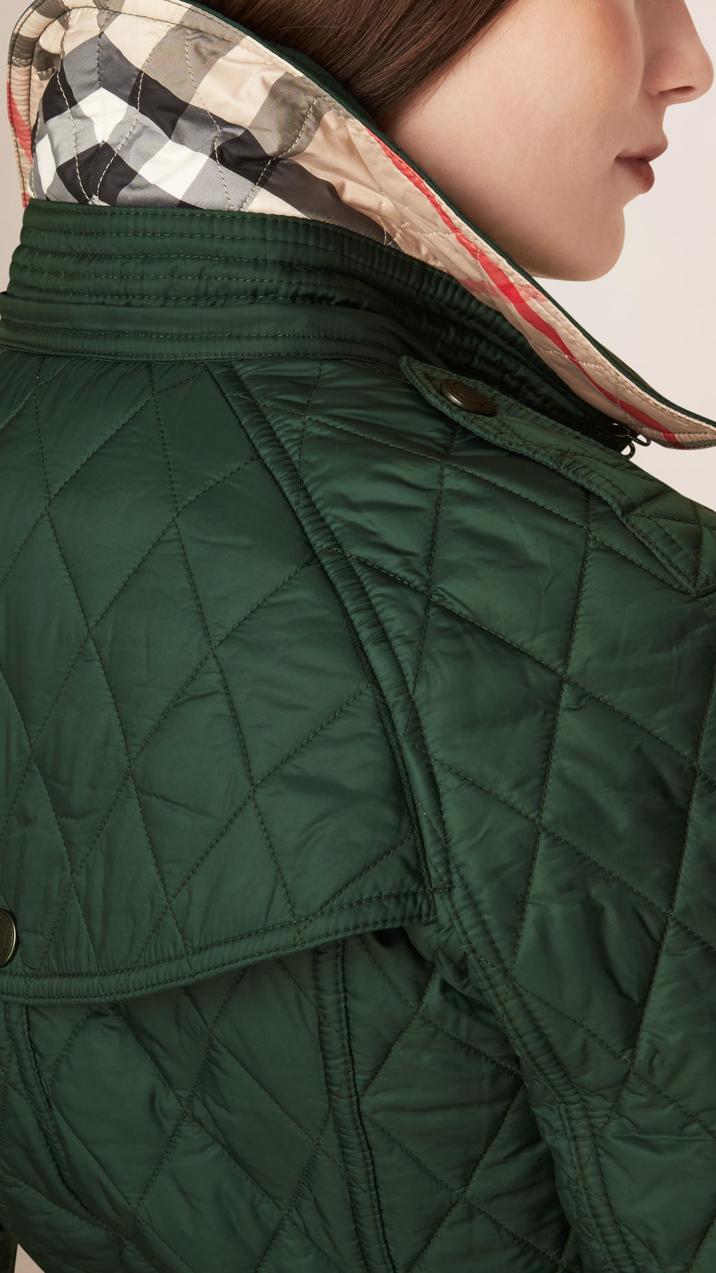 racing green quilted jacket