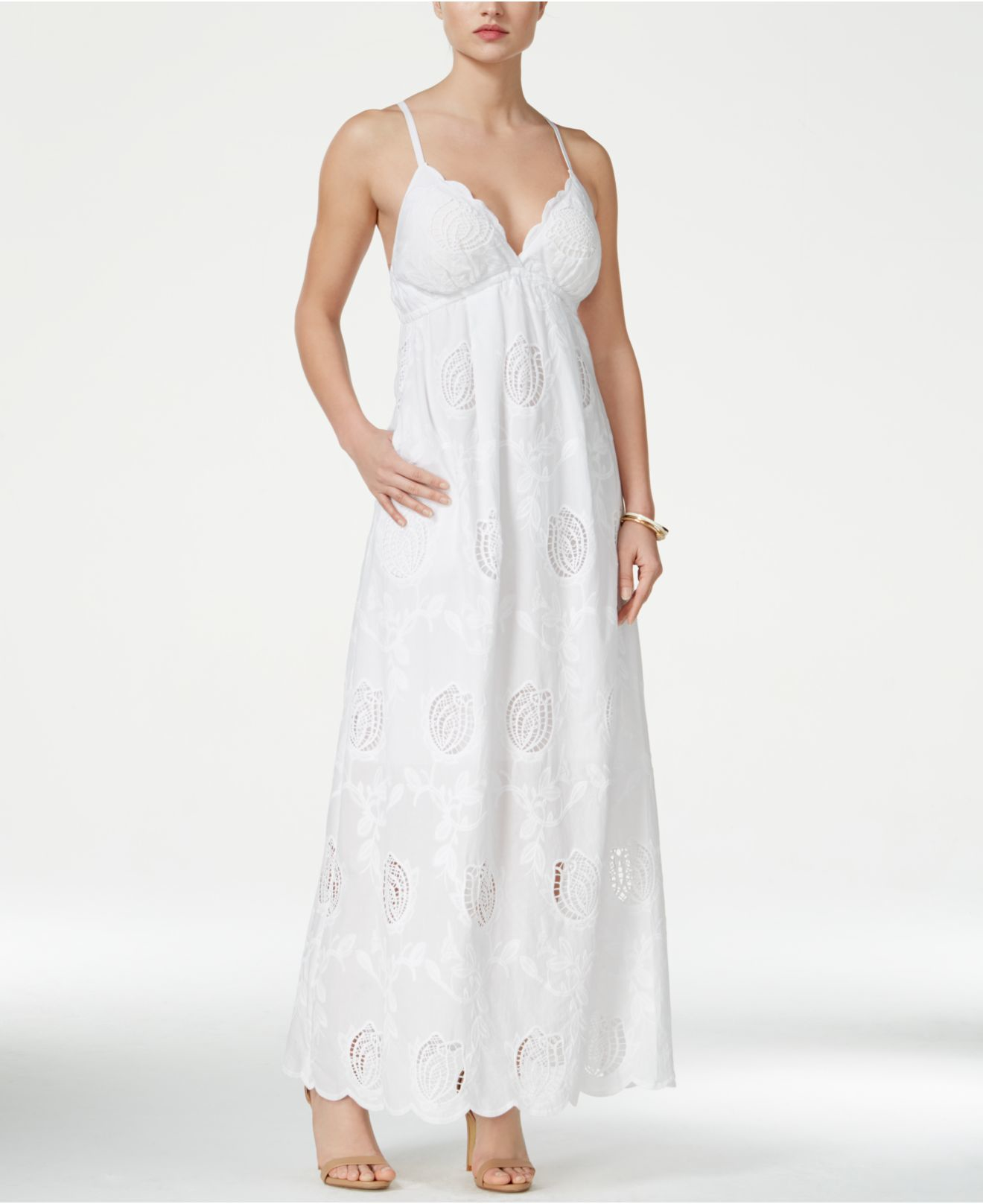 guess white maxi dress