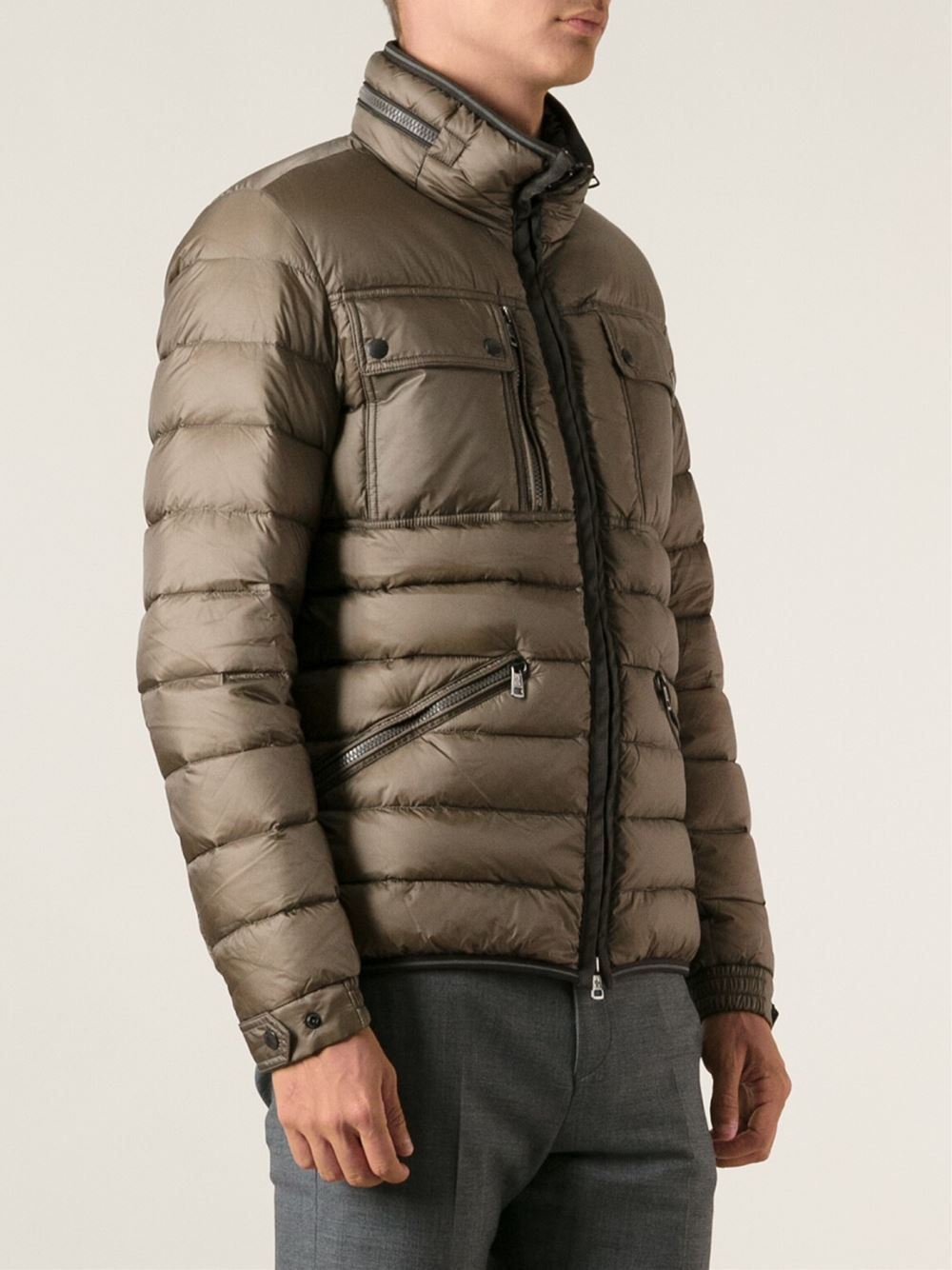 Lyst - Moncler Norbert Padded Jacket in Brown for Men