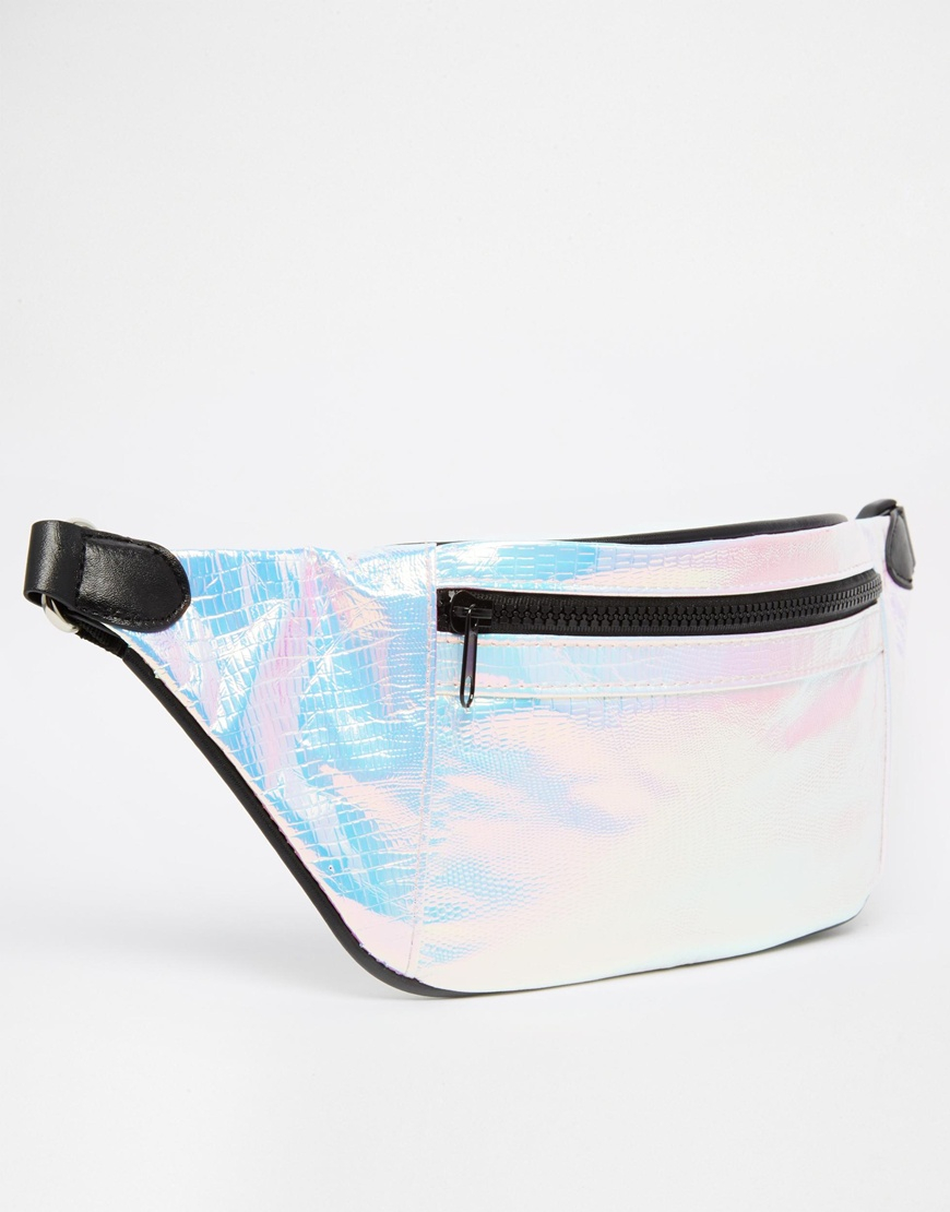 metallic bum bag