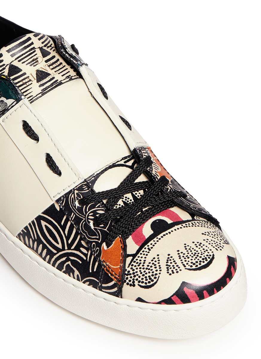 valentino floral sneakers