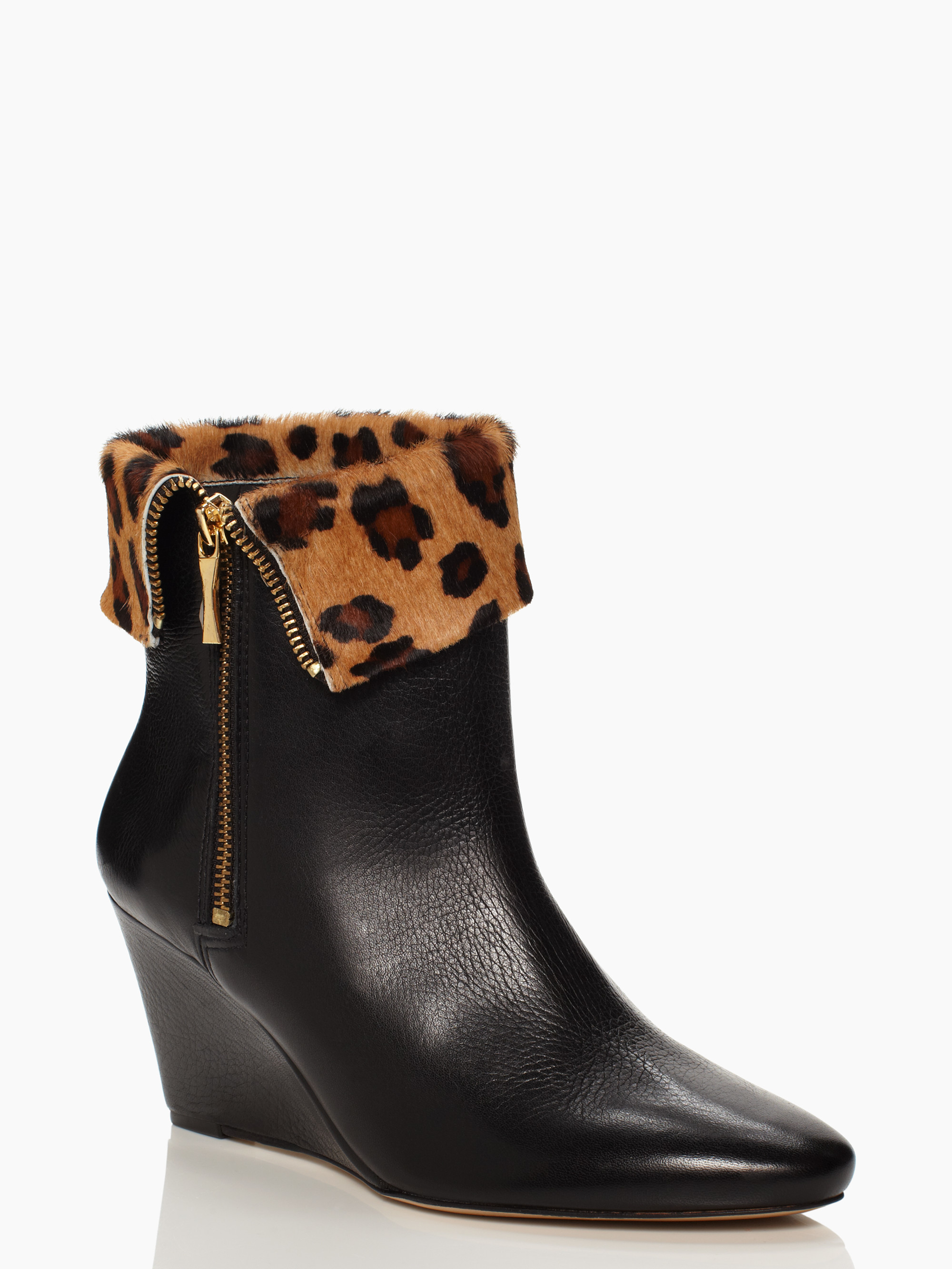 kate spade leopard boots