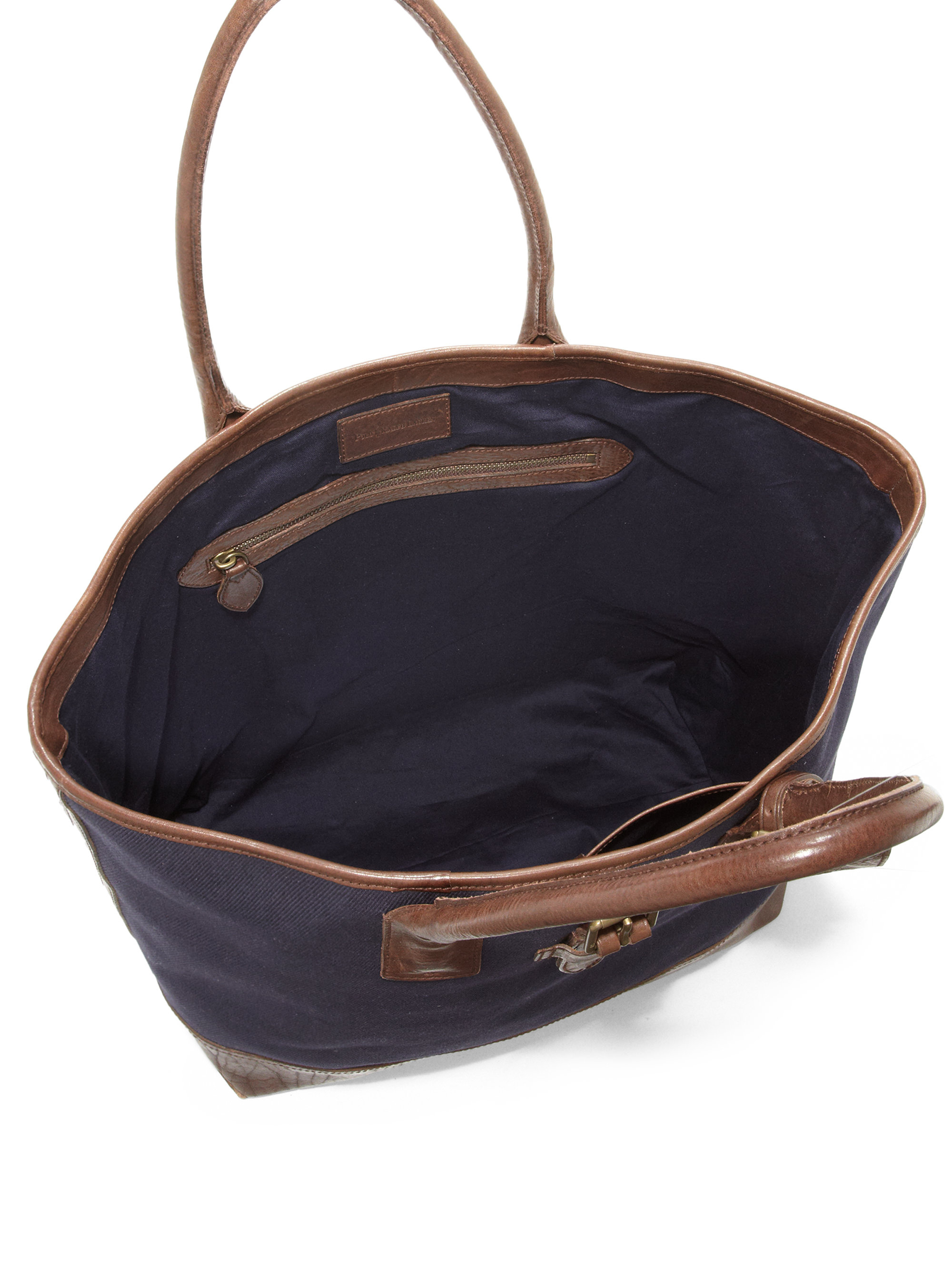Polo Ralph Lauren Canvas Tote Bag in Navy (Blue) for Men - Lyst