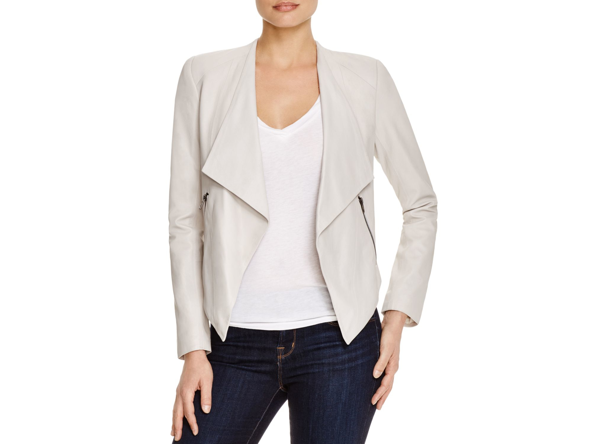 Lyst Bb Dakota Siena Dd Leather Jacket In Natural Gallery