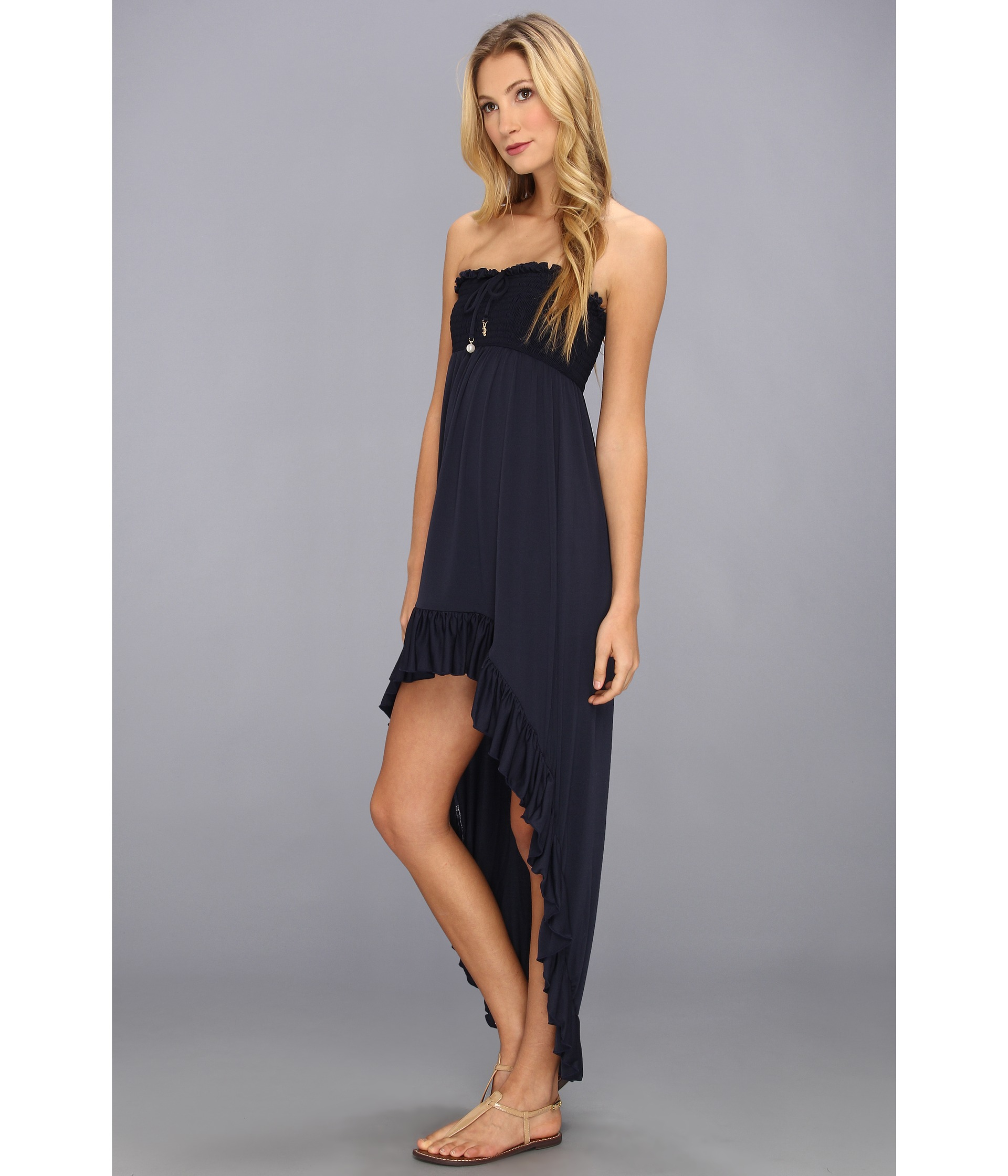 smocked cover up dress