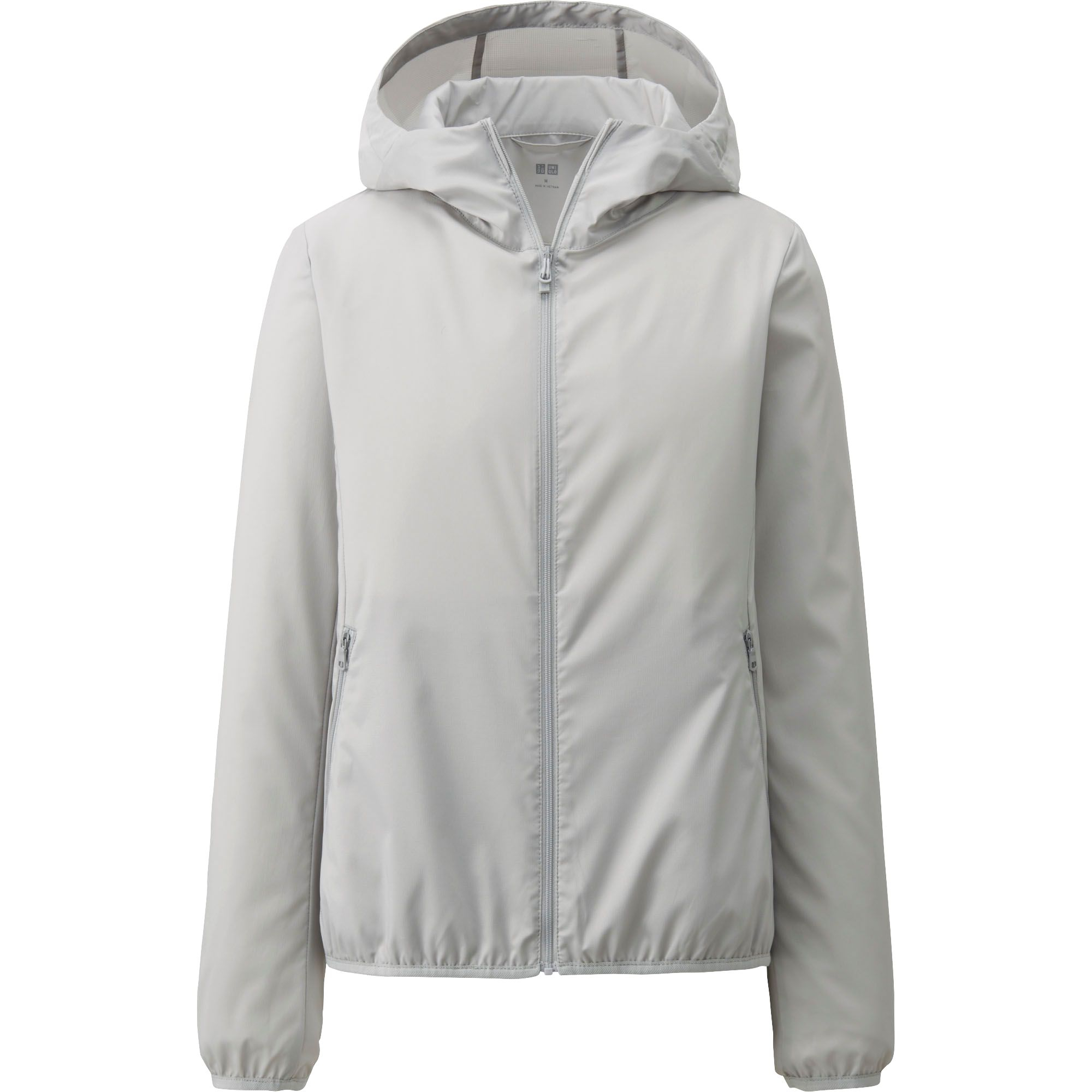 Uniqlo Gray Women Pocketable Hooded Jacket Lyst