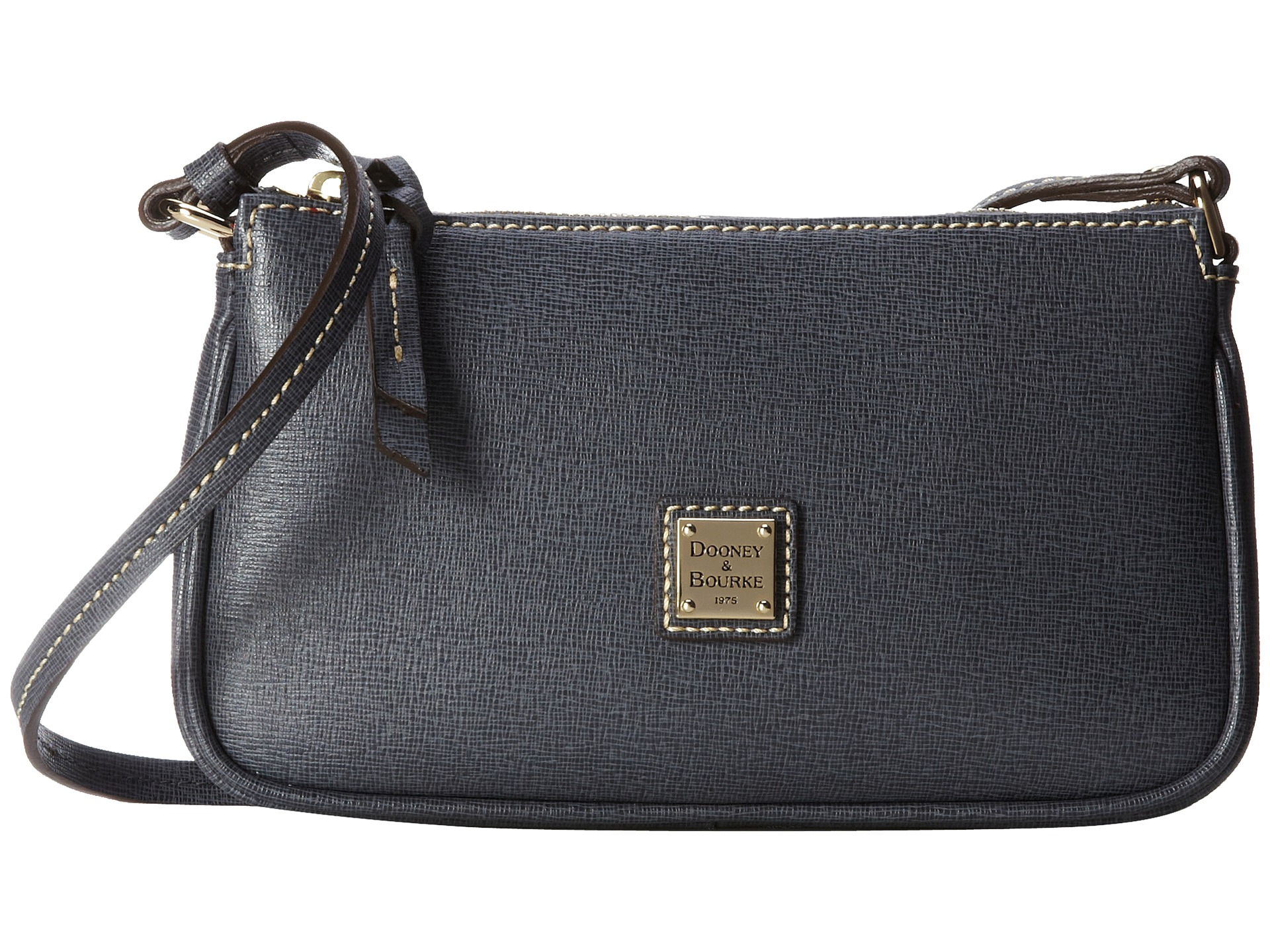 Dooney & bourke Saffiano Lexi Crossbody in Gray Lyst