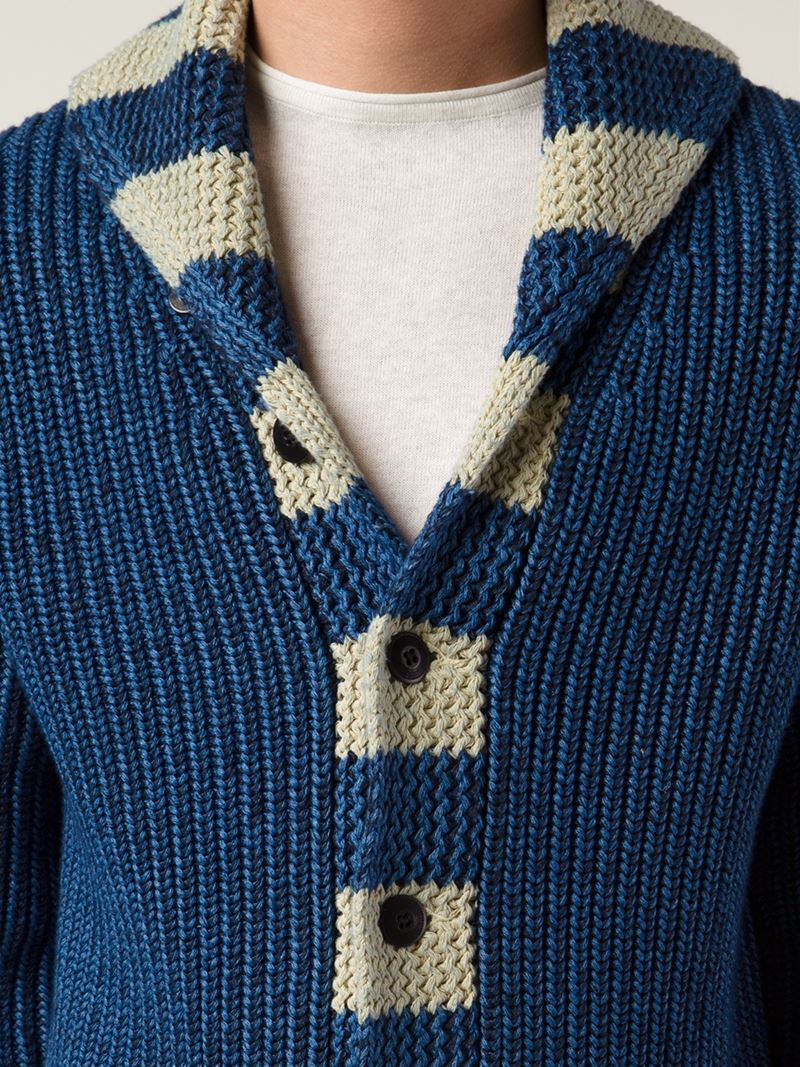 navy blue chunky knit cardigan