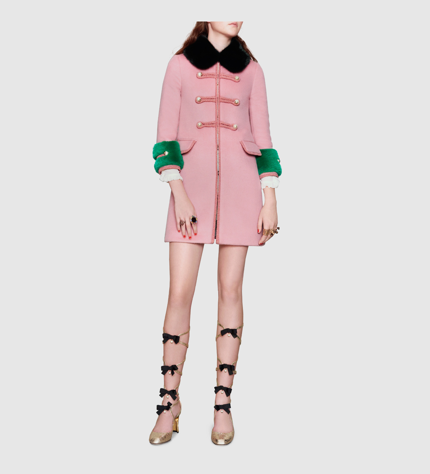 gucci fur coat womens