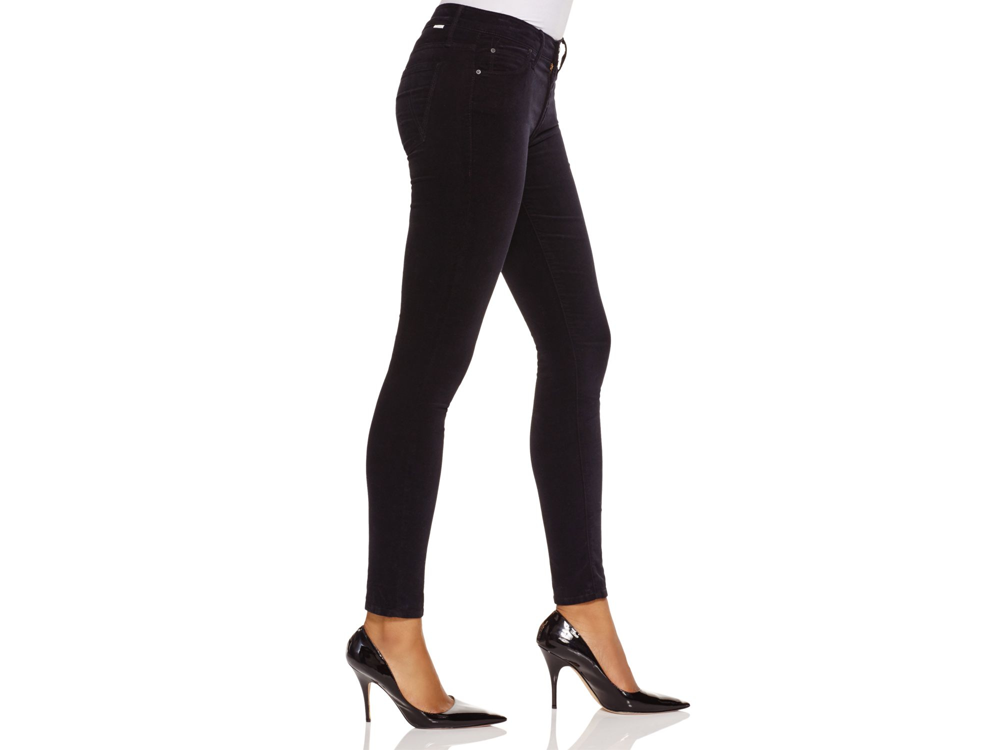 black corduroy skinny jeans