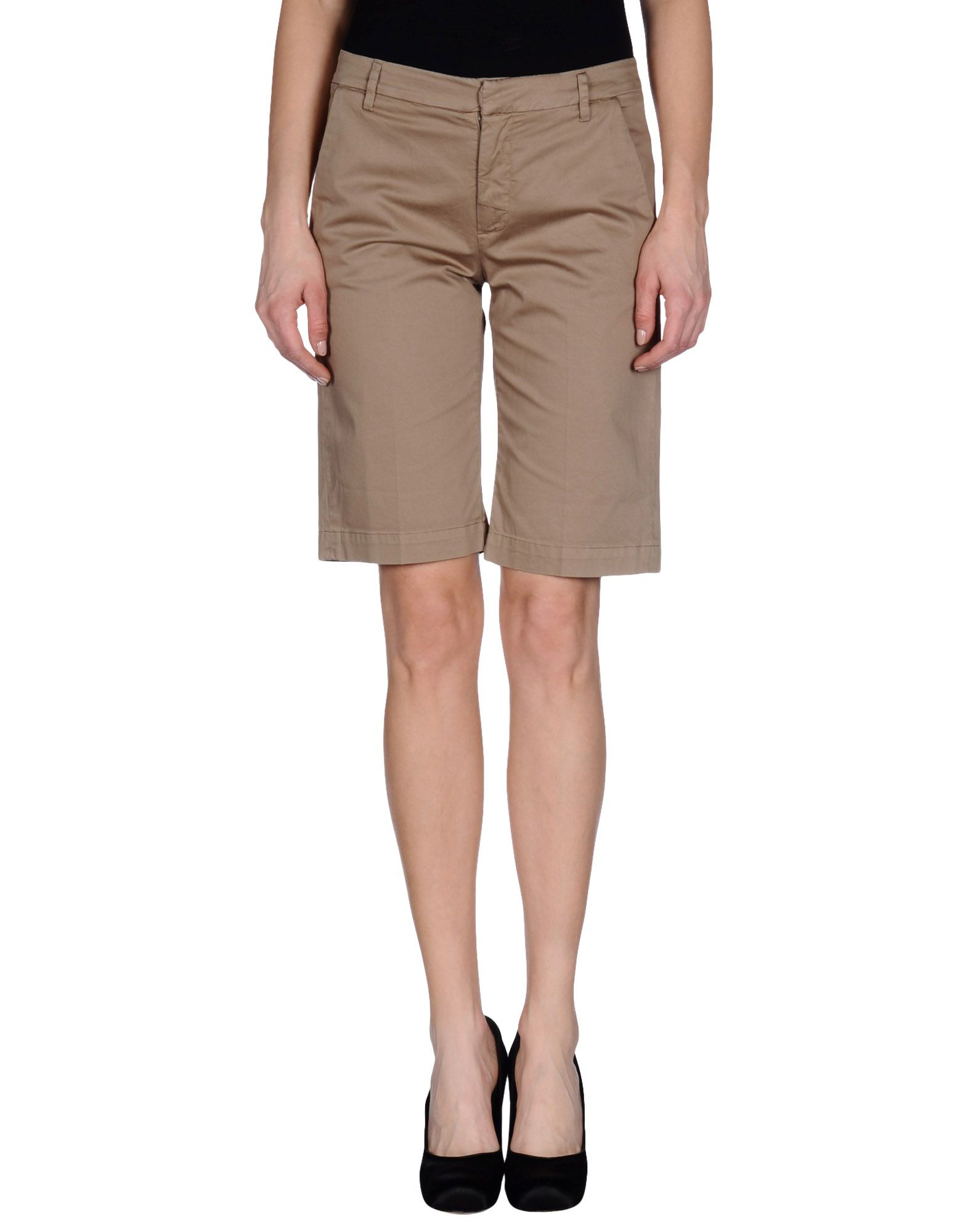 Dondup Bermuda Shorts in Khaki | Lyst