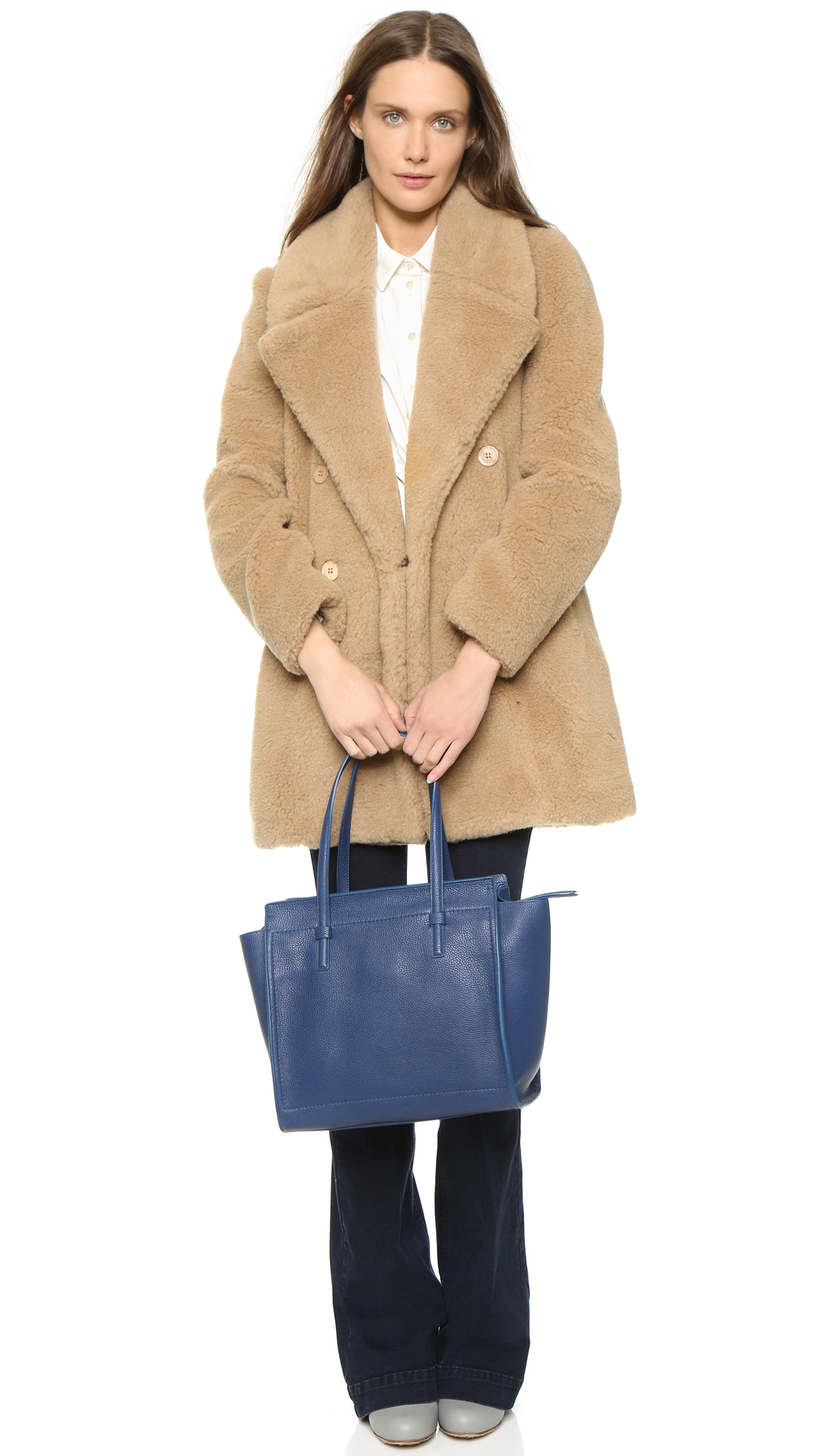 salvatore ferragamo amy medium leather tote