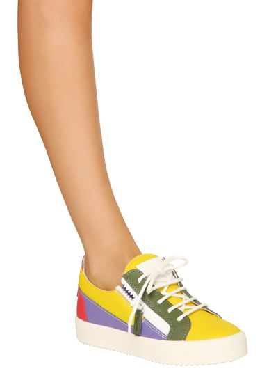 giuseppe zanotti yellow sneakers