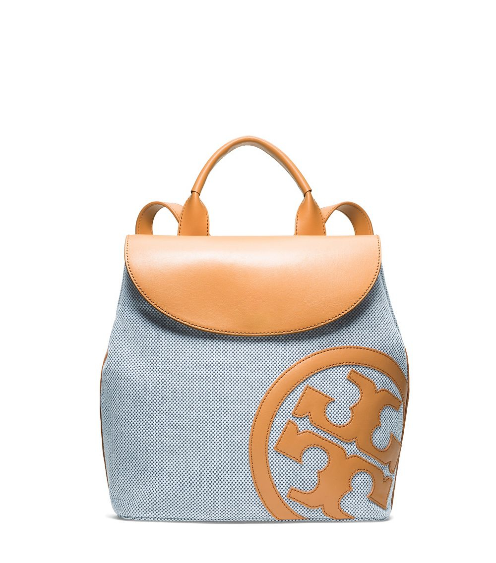 Tory Burch Lonnie Canvas Backpack in Blue | Lyst