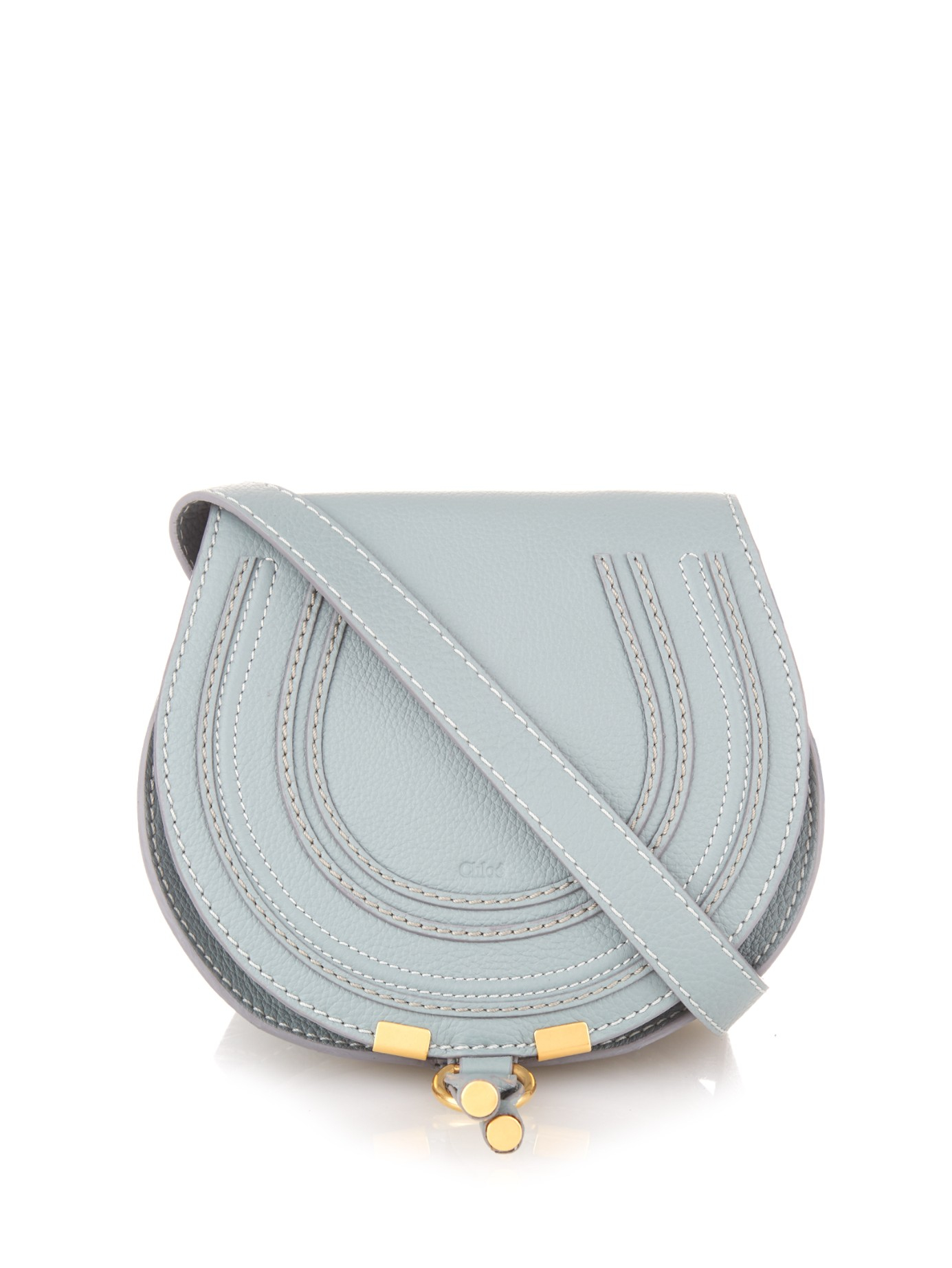 Chloé Small Marcie Saddle Crossbody Bag - Blue