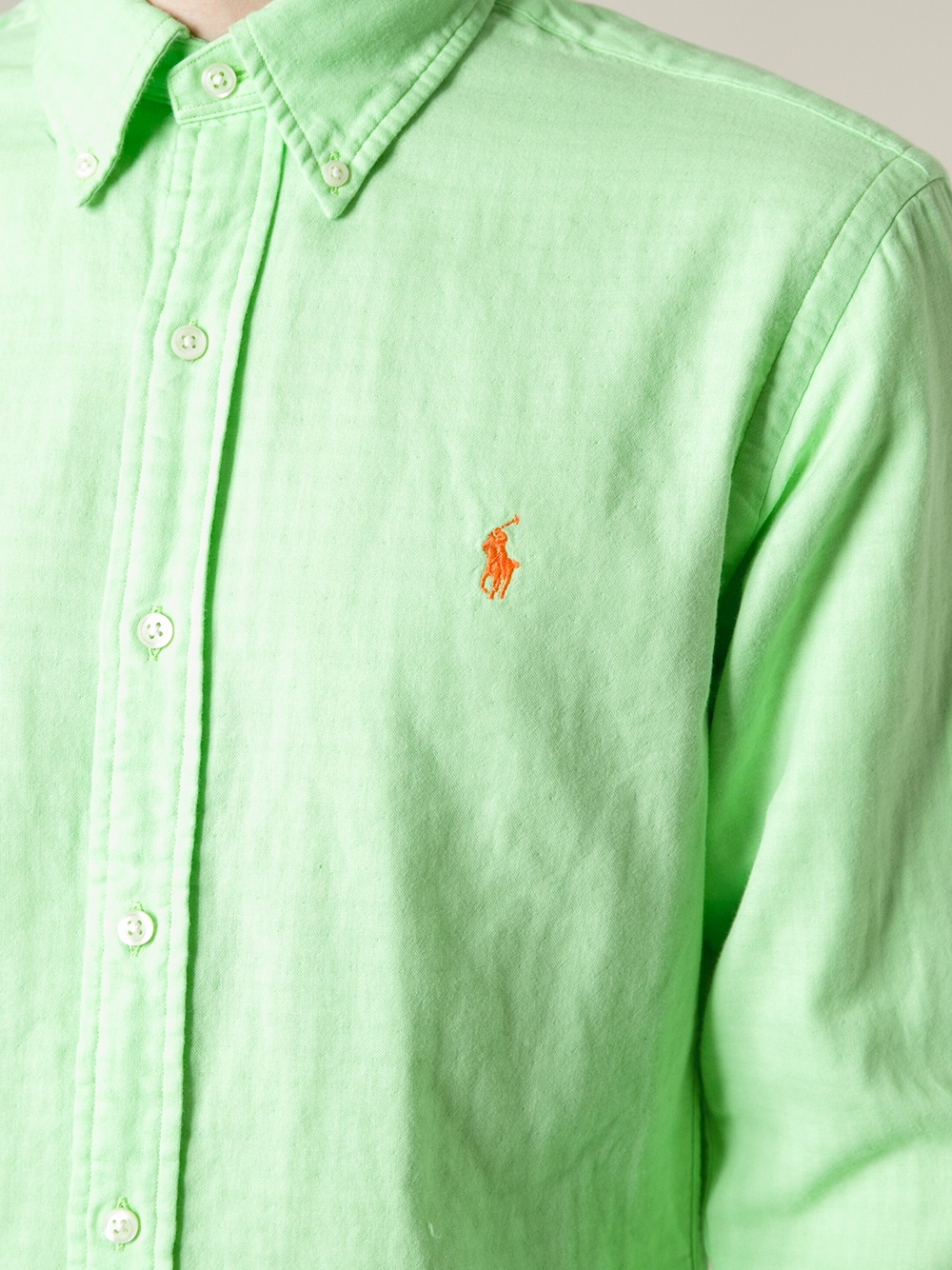 Polo Ralph Lauren Button Down Shirt in Green for Men | Lyst