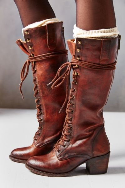 Freebird by Steven Grany Lace-Up Tall Boot in Brown | Lyst