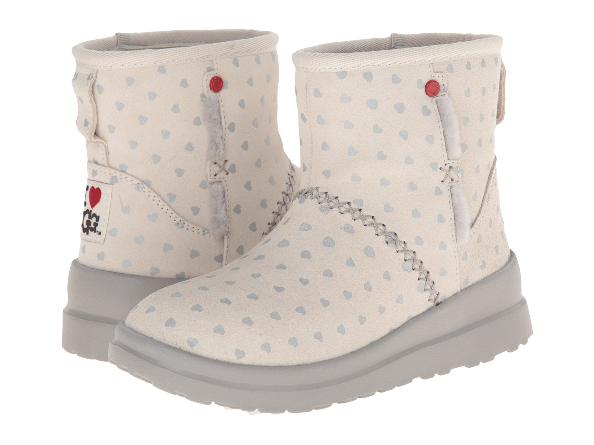 Womens Boots UGG Kisses Mini Silver Hearts Suede Womens Boots UGG Kisses Mini Silver Hearts Suede