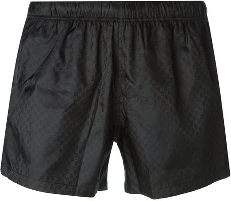 Gucci Swim Shorts in Black for Men | Lyst