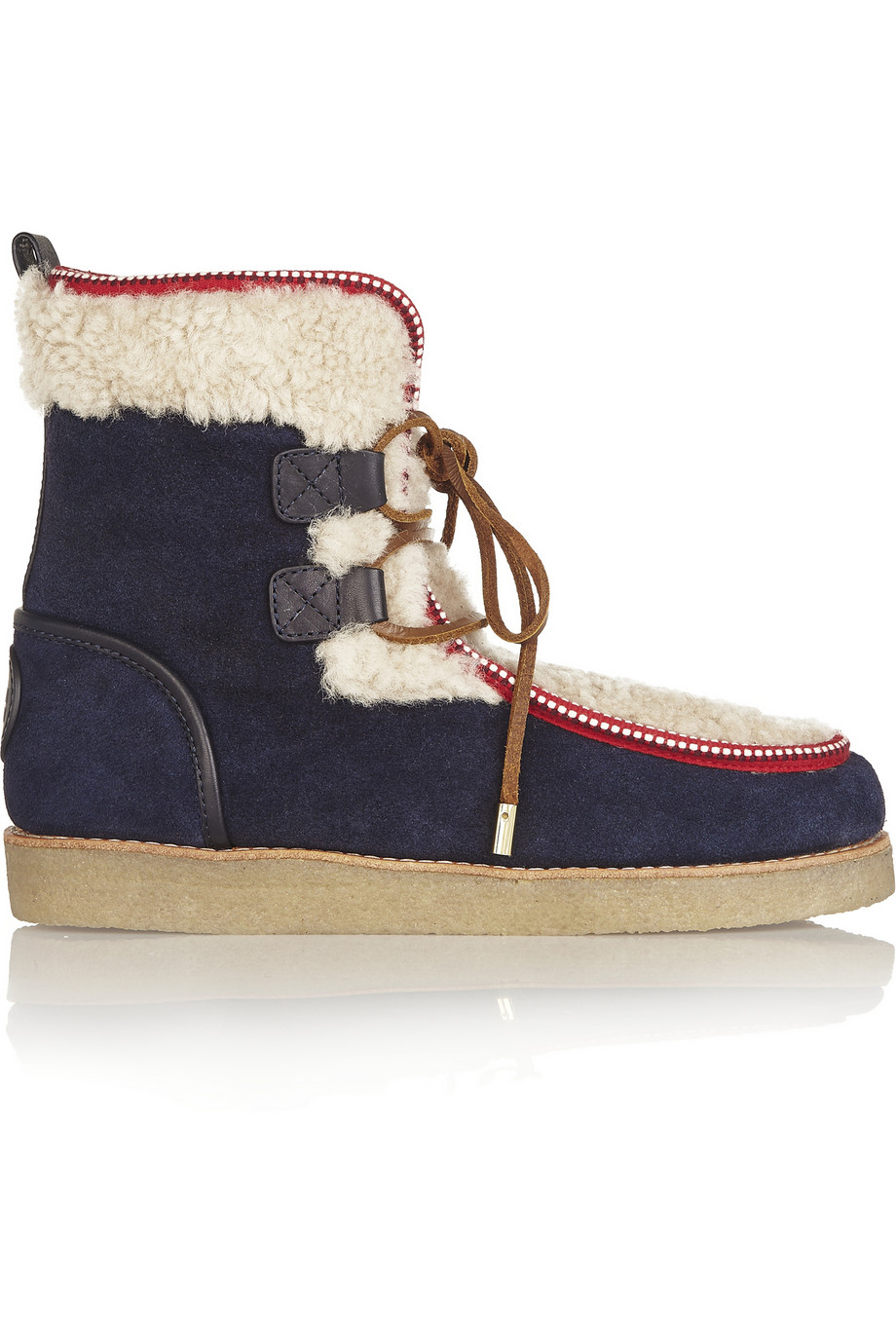 tory burch midnight blue elliott boots