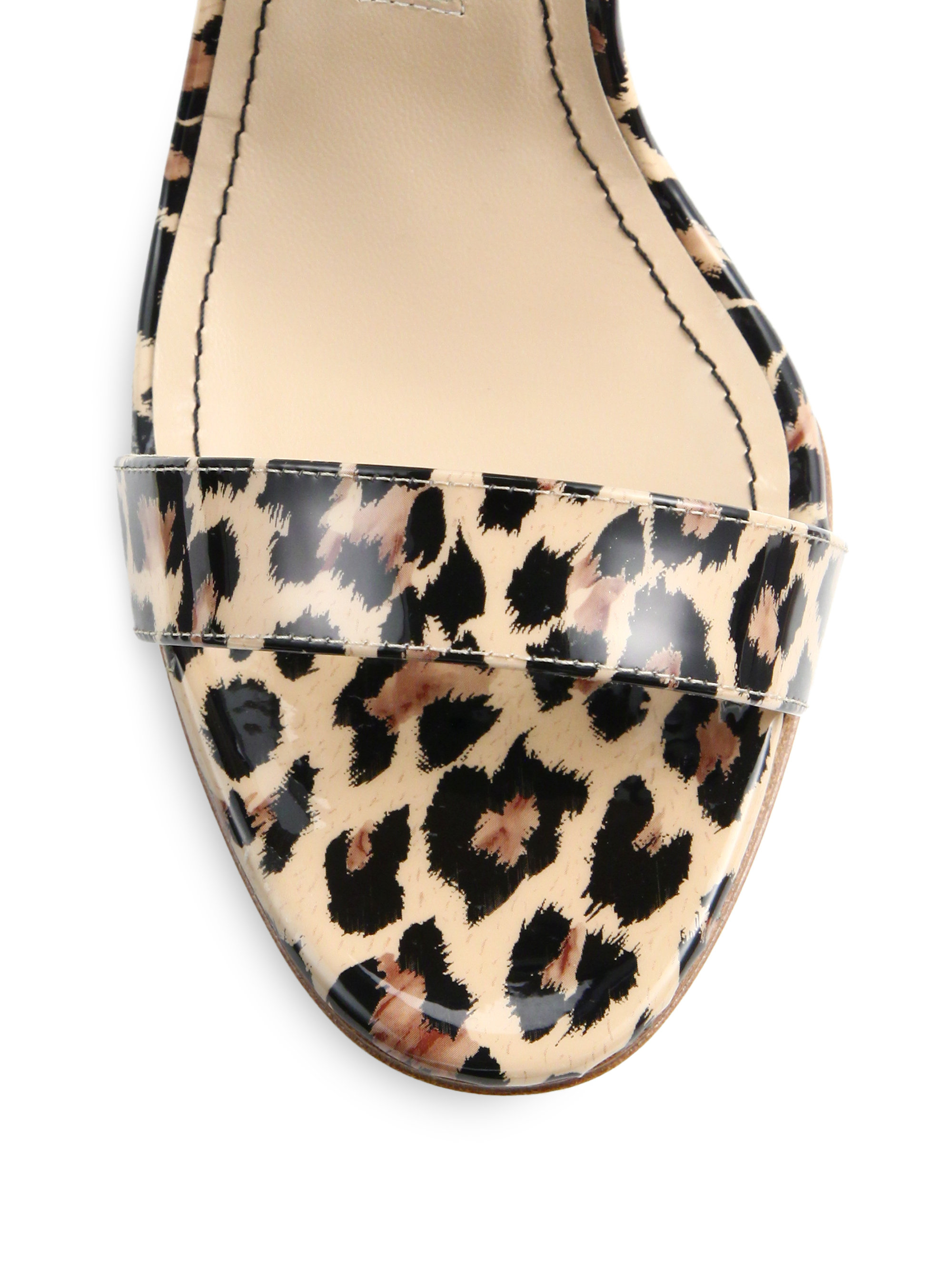 ankle strap leopard sandals