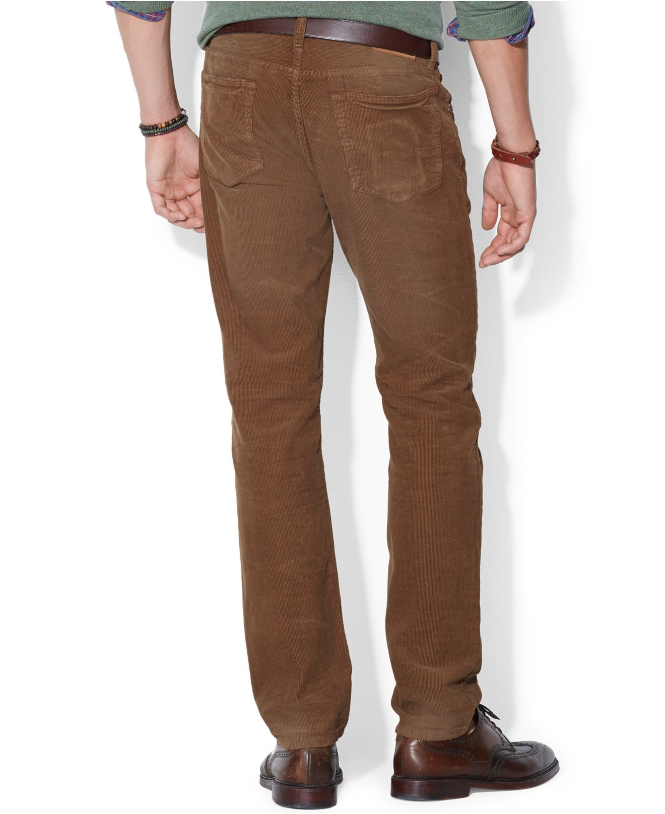 Polo Ralph Lauren Straight-Fit 5-Pocket Corduroy Pants in Brown for Men |  Lyst