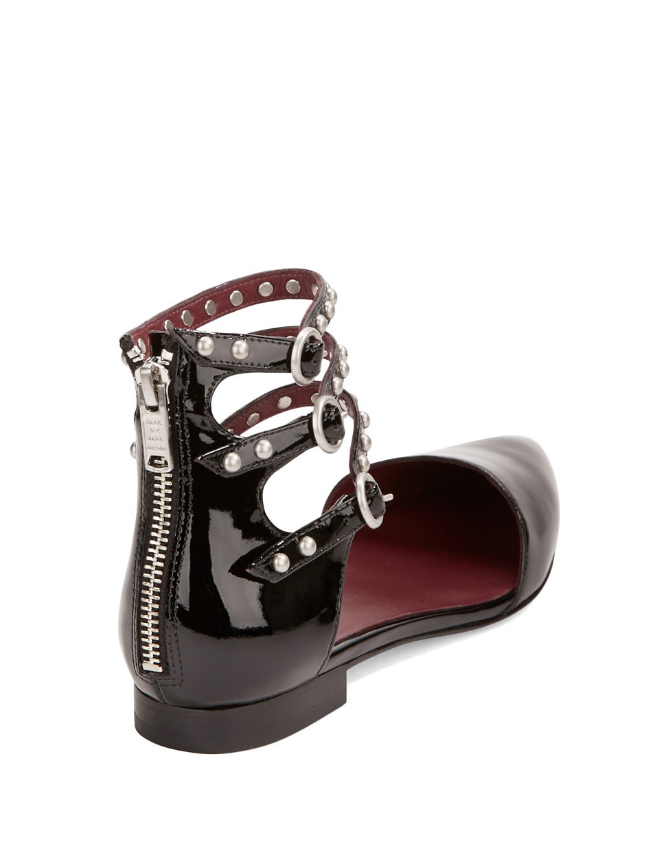 marc by marc flat shoes lyst marc by marc minetta strappy leather studded marc by marc flat shoes lyst marc by marc minetta strappy leather studded