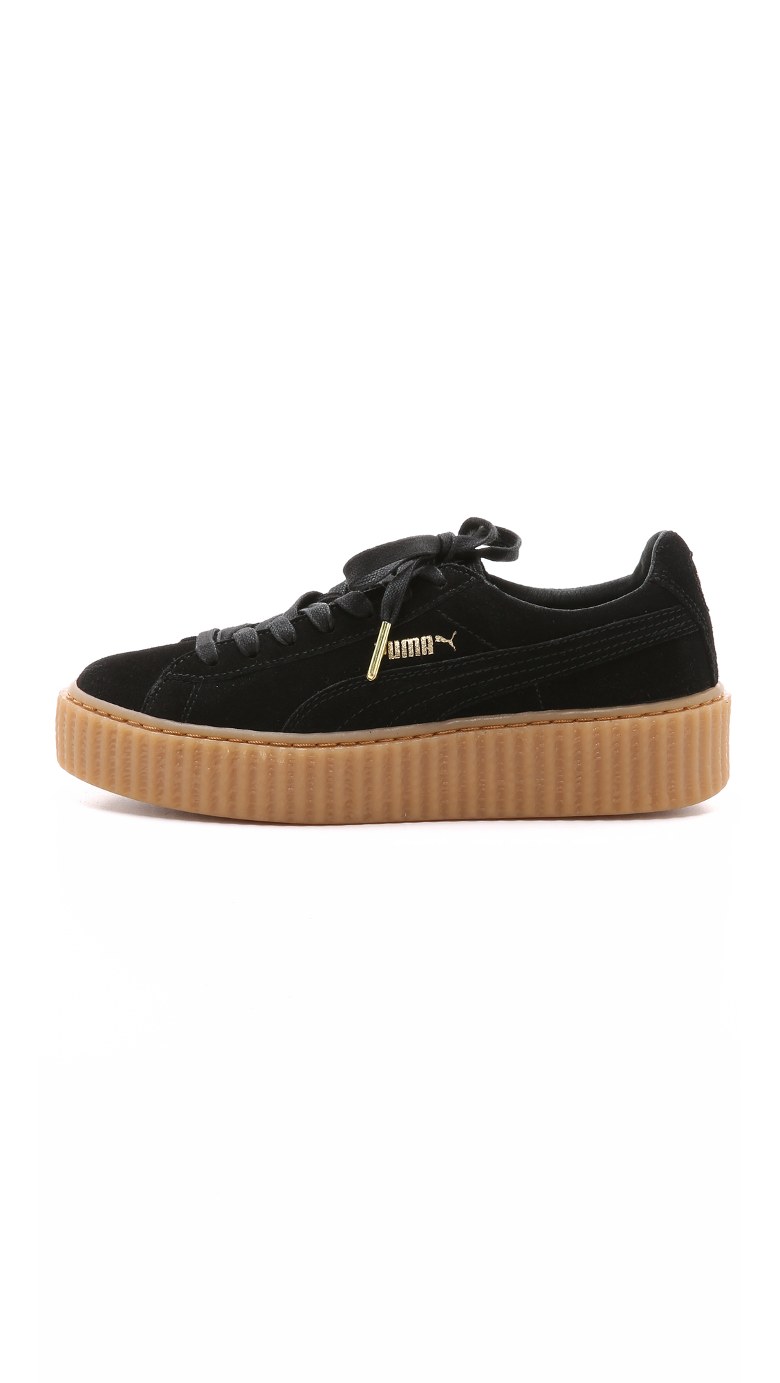 Rihanna Creeper Sneakers - Black/gum 