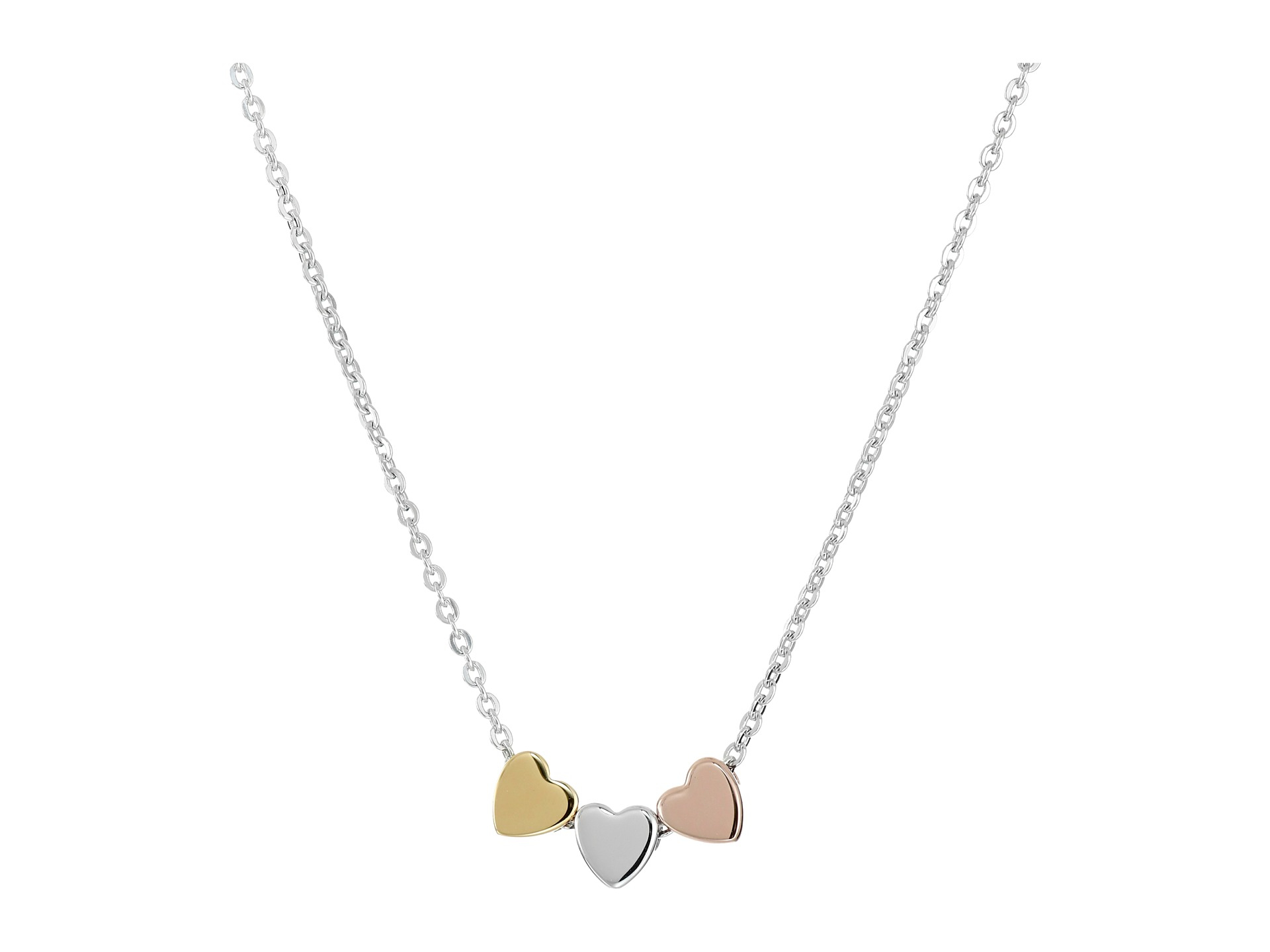 fossil silver necklace